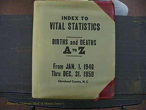 Cleveland Co, NC, Births, A-Z, 1946-1950 (1).JPG