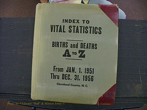 Cleveland Co, NC, Births, A-Z, 1951-1956 (1).JPG