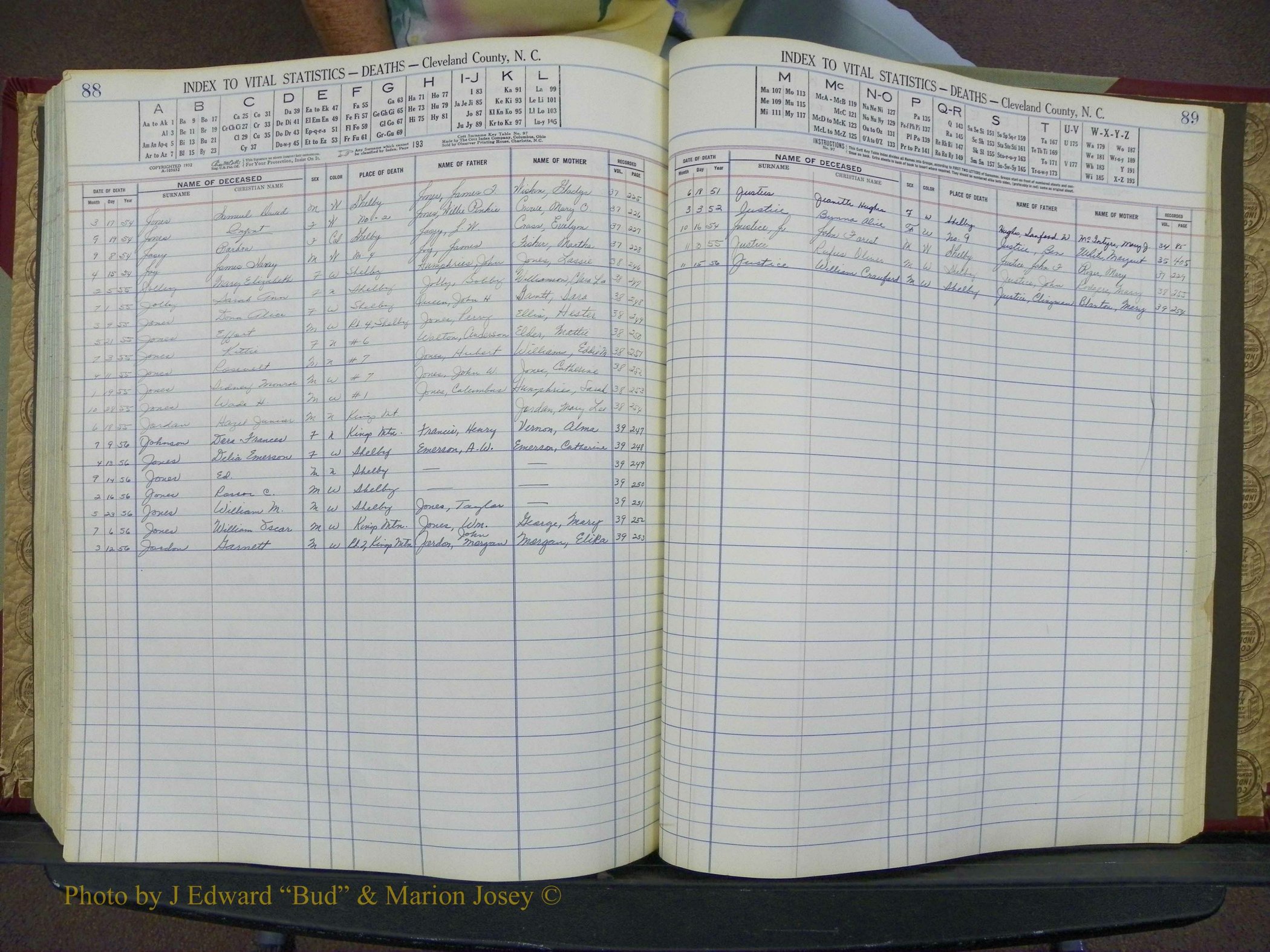 Cleveland Co, NC Deaths, A-Z, 1951-1956 (49).JPG