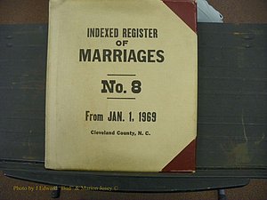 Cleveland Co, NC Marriage Book 8, A-Z, 1969-1981 (1).JPG