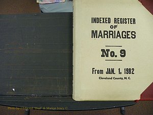 Cleveland Co, NC, Marriages, Male Index, Book 9, 1982+ (1).JPG