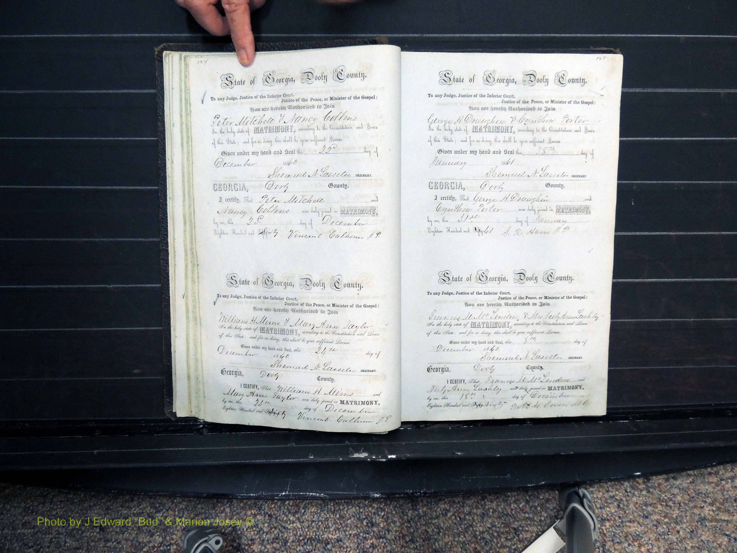 Dooly Co, GA, Marriages, Book B, 1852-1877 Pg 124-125.JPG