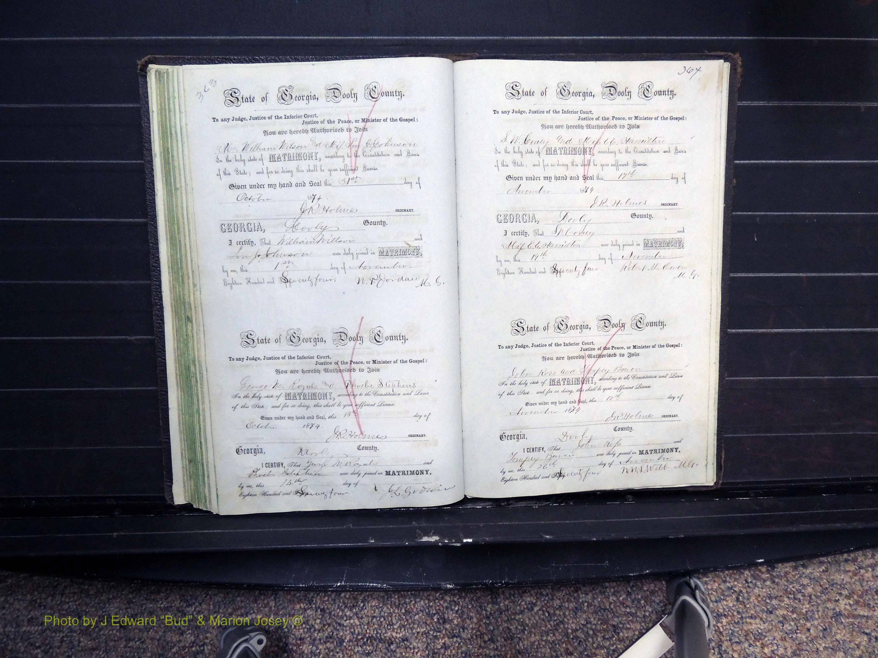 Dooly Co, GA, Marriages, Book B, 1852-1877 Pg 363-364.JPG