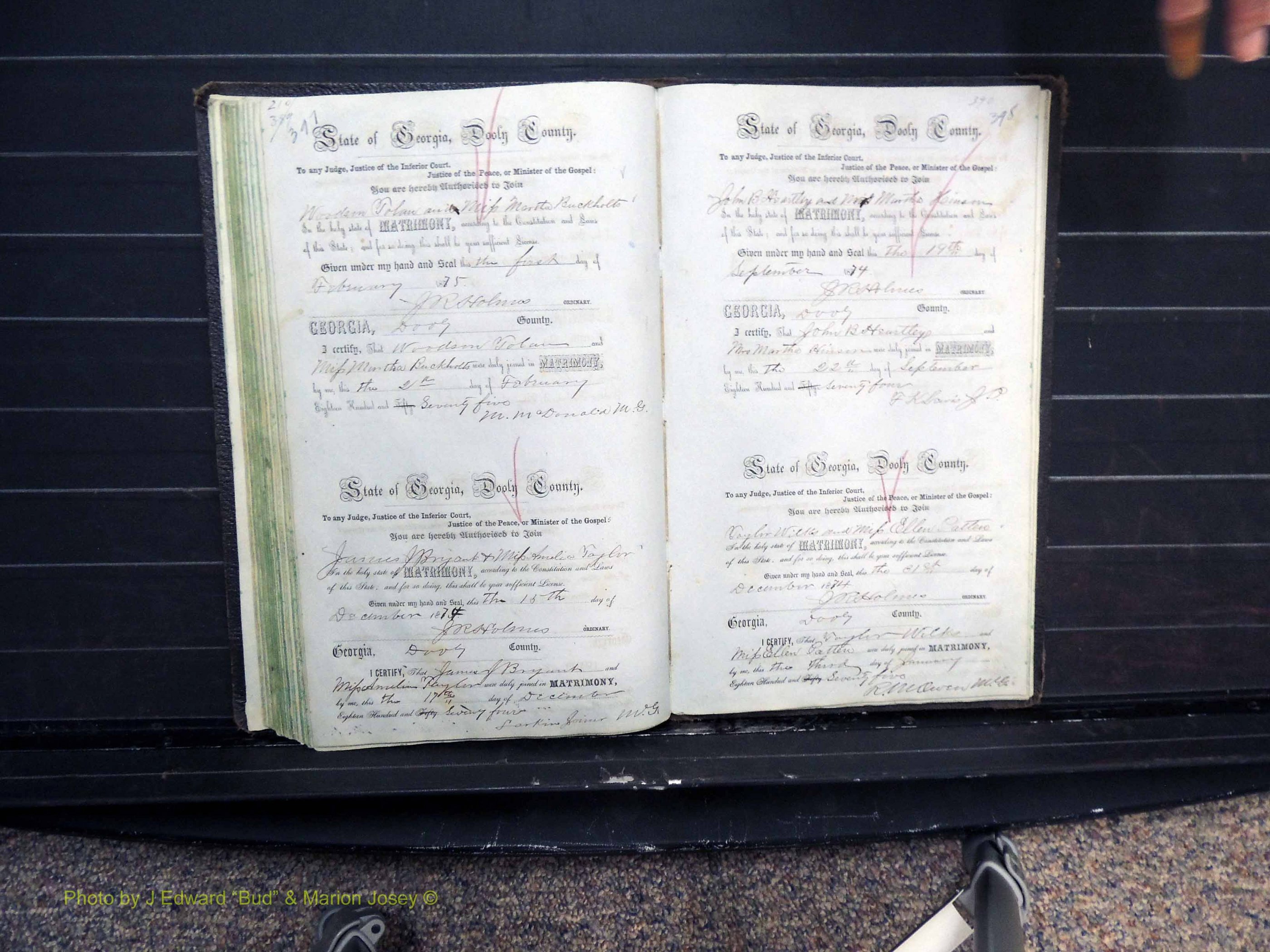 Dooly Co, GA, Marriages, Book B, 1852-1877 Pg 397-398.JPG