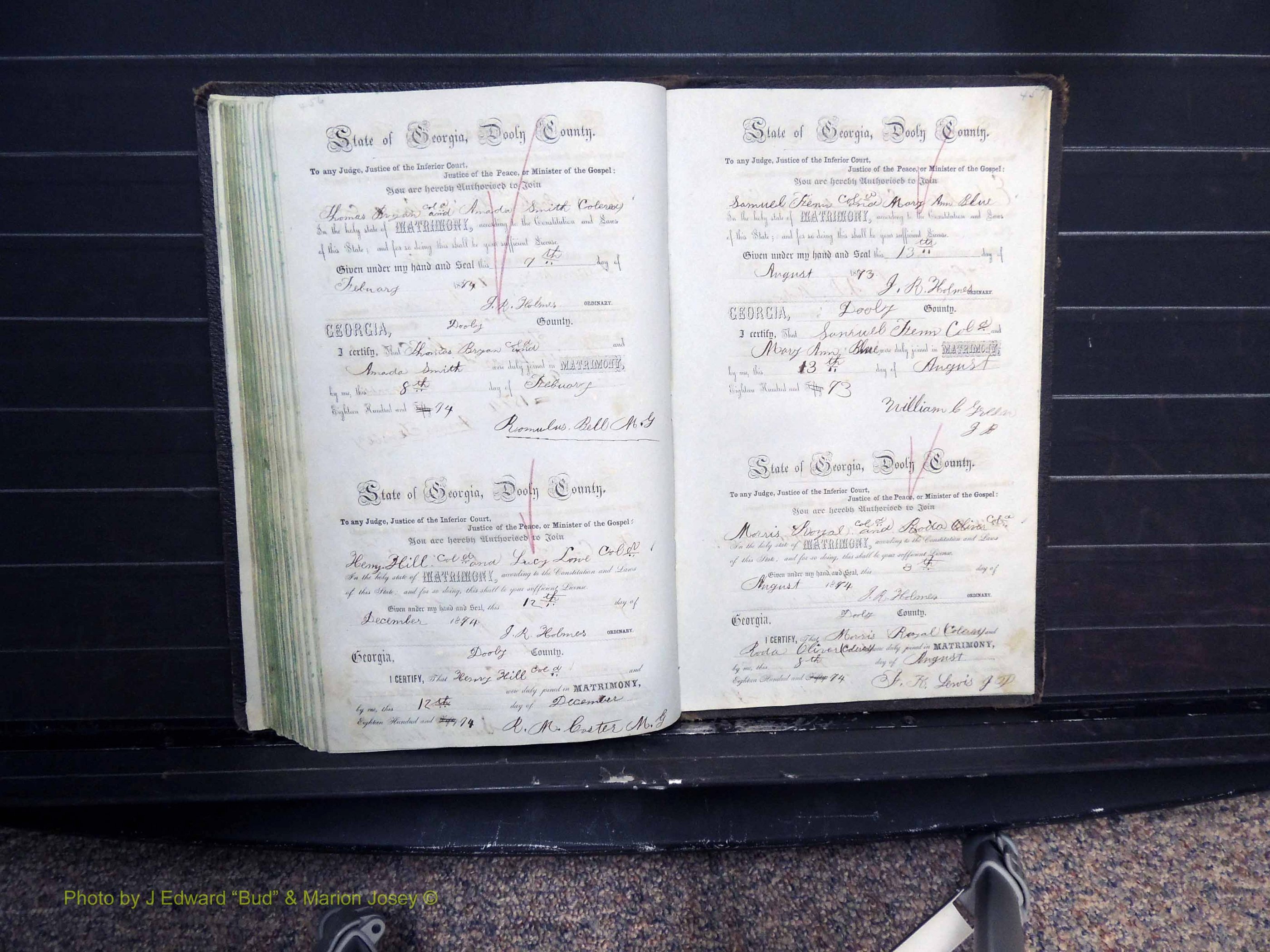 Dooly Co, GA, Marriages, Book B, 1852-1877 Pg 456-457.JPG