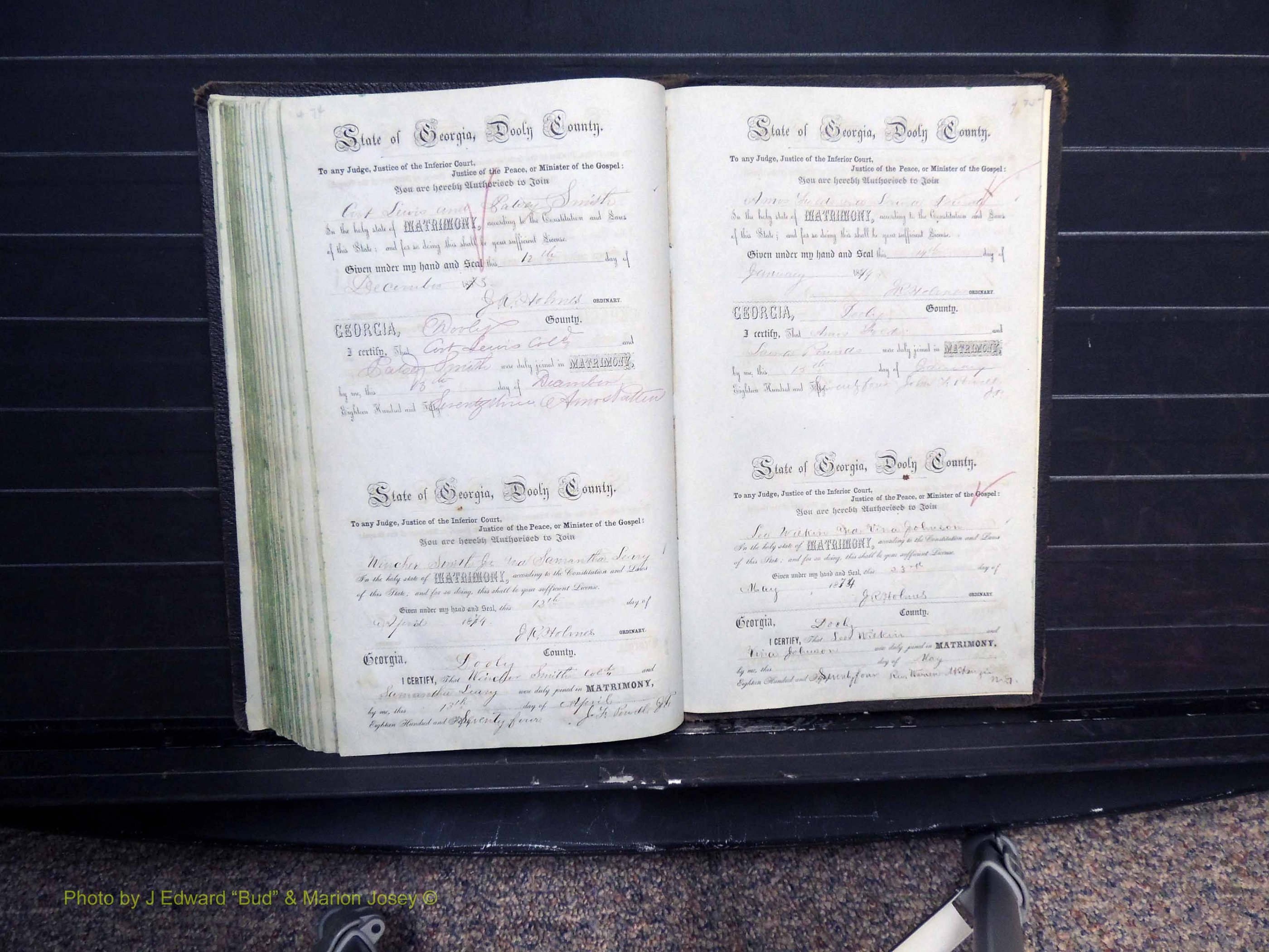 Dooly Co, GA, Marriages, Book B, 1852-1877 Pg 474-475.JPG
