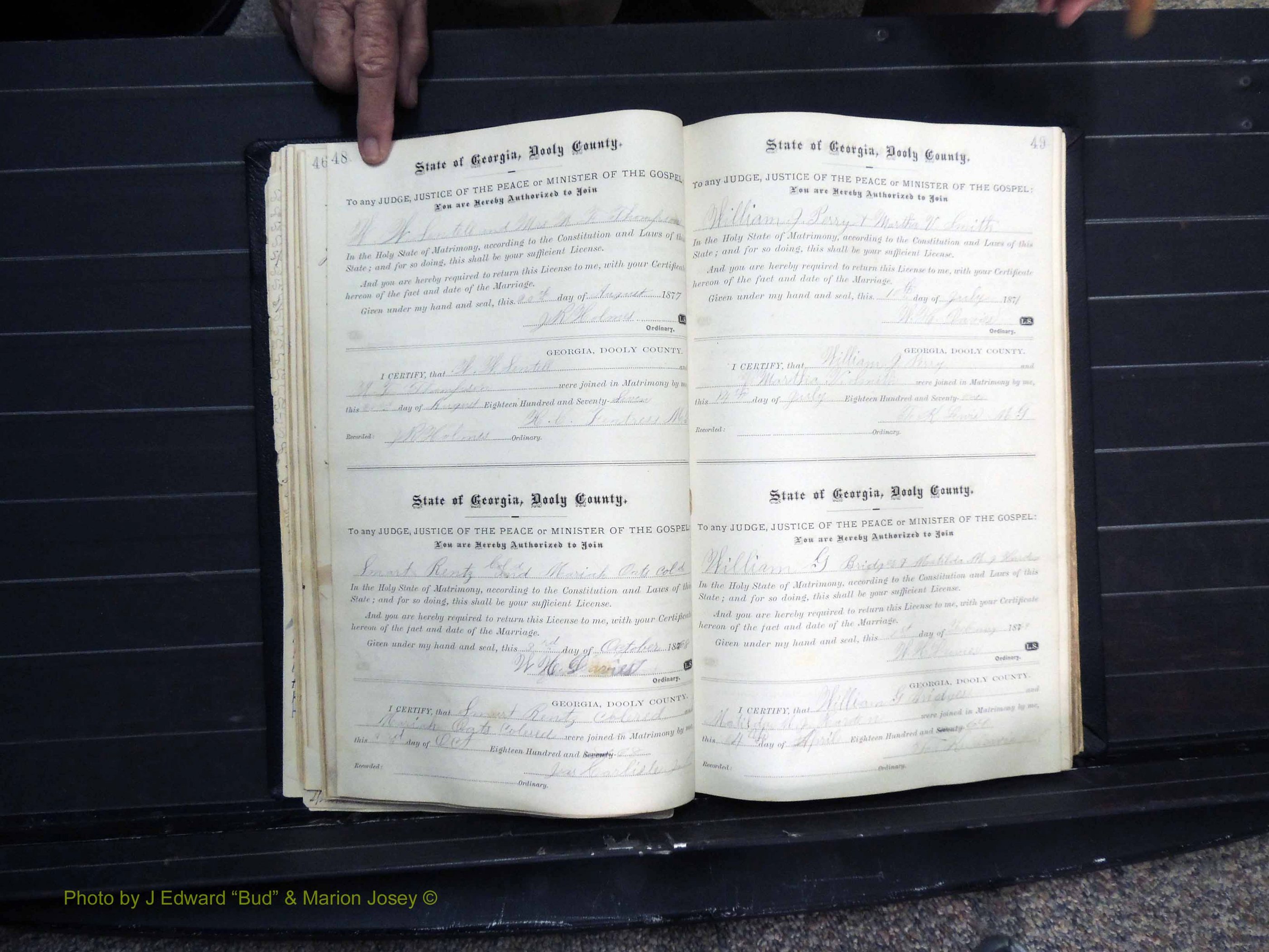 Dooly Co, GA, Marriages, Book, C, Pg 048-049.JPG