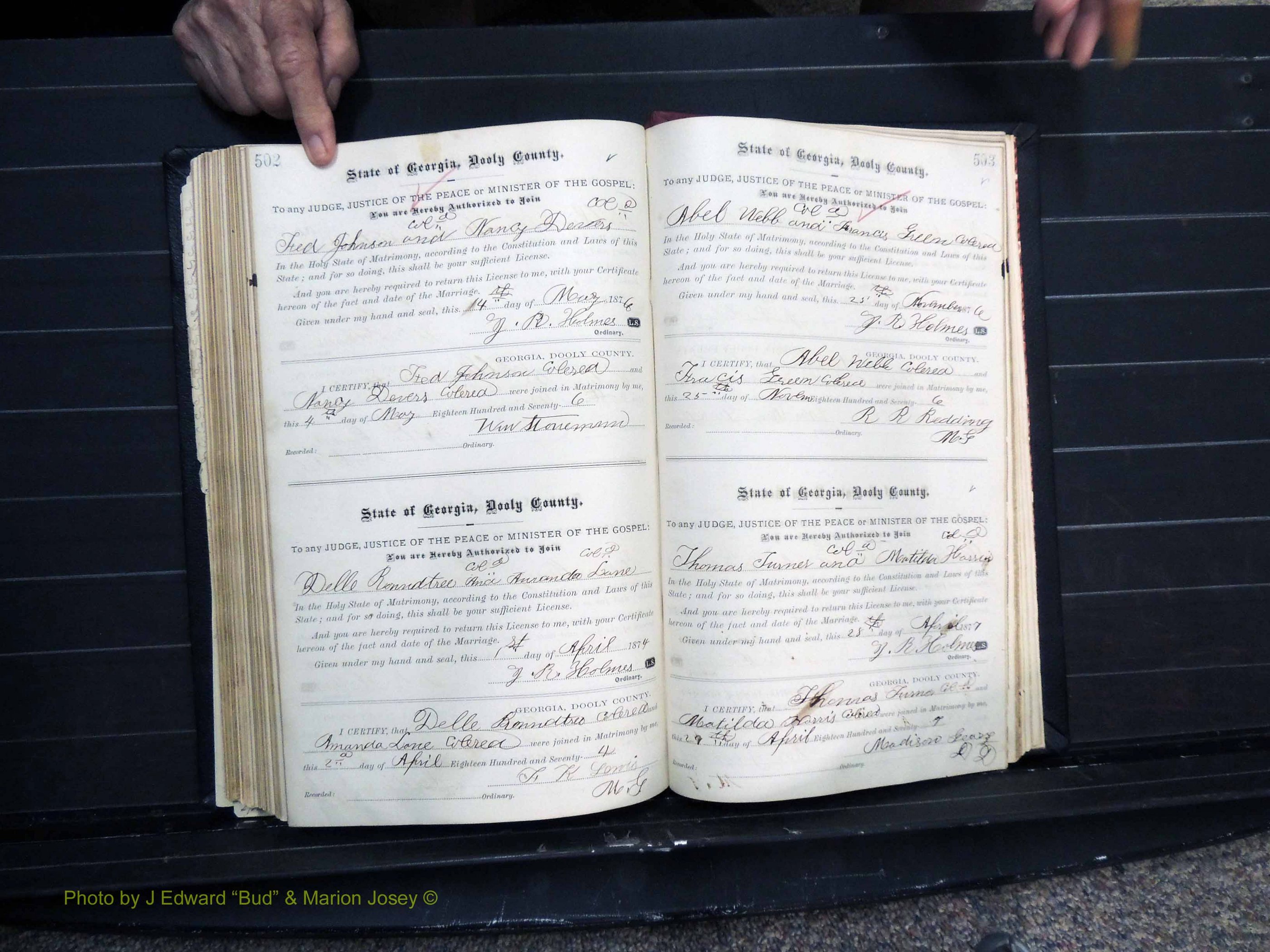 Dooly Co, GA, Marriages, Book, C, Pg 502-503.JPG