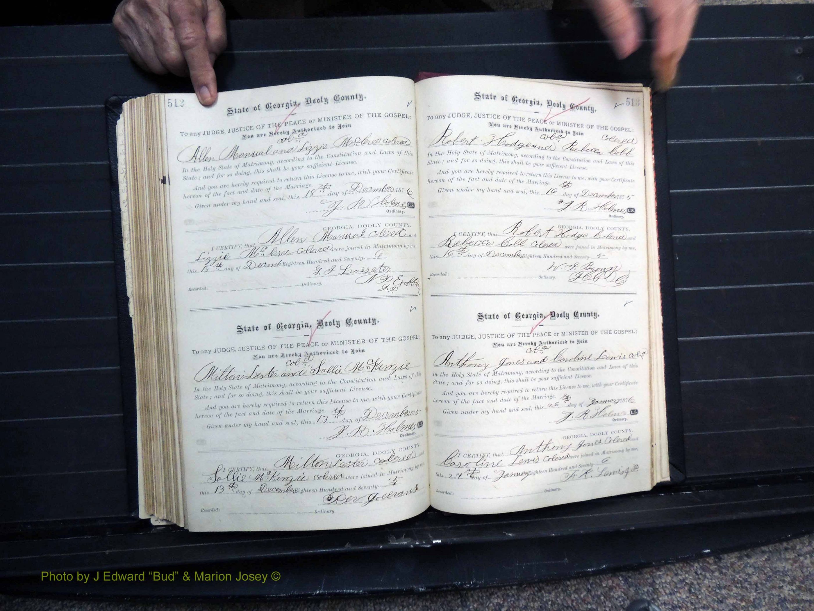 Dooly Co, GA, Marriages, Book, C, Pg 512-513.JPG