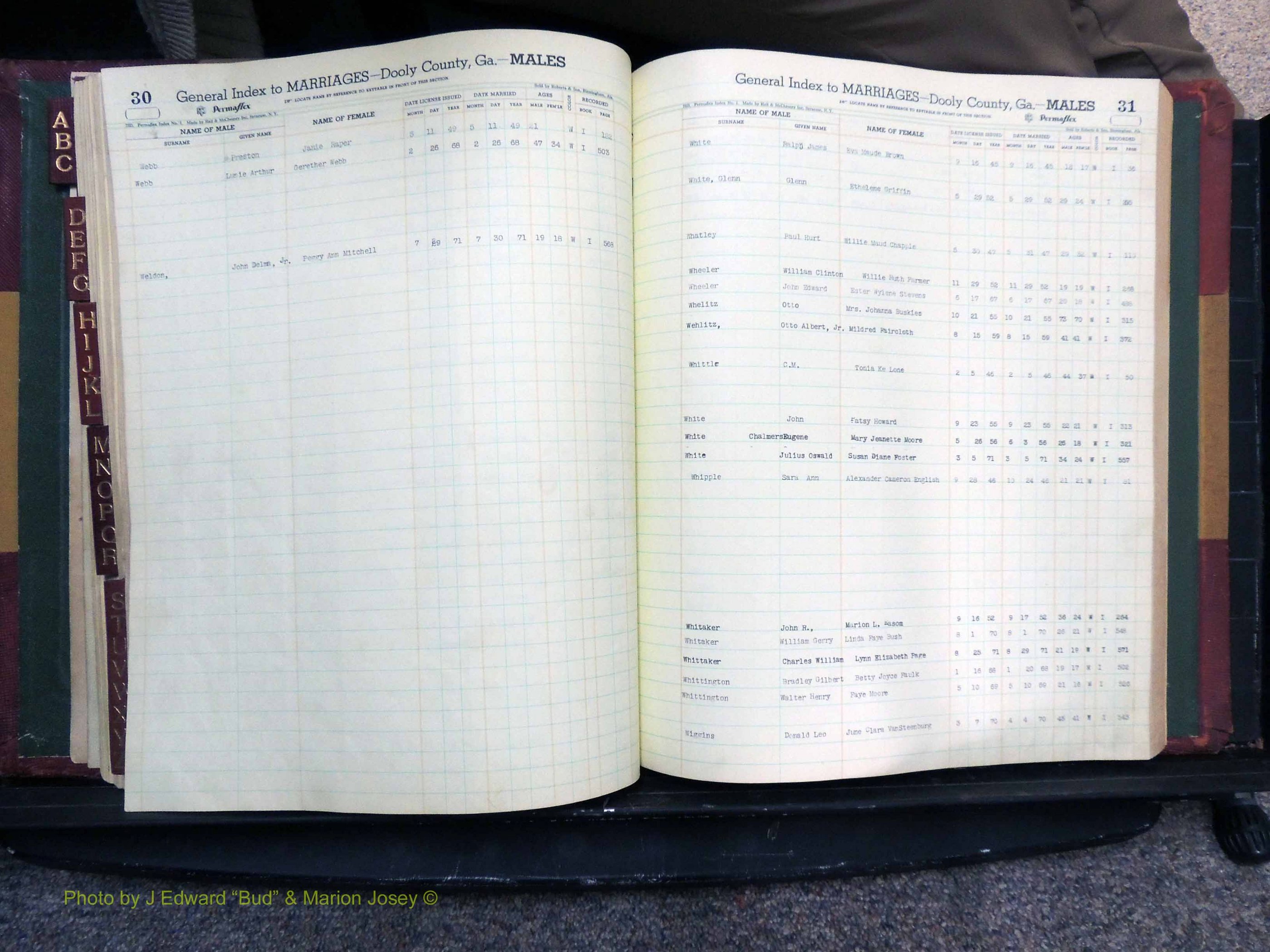 Dooly Co, GA, Marriages, Male Index (201).JPG