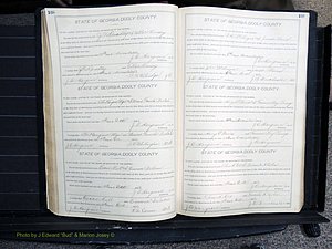 Dooly Co, GA, Marriages, Book, F, 1902-1913 pg 108-109.JPG