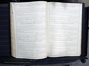 Dooly Co, GA, Marriages, Book, F, 1902-1913 pg 176-177.JPG