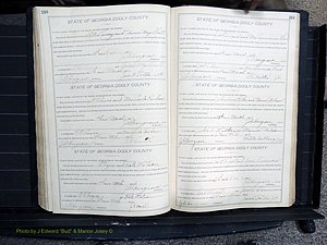 Dooly Co, GA, Marriages, Book, F, 1902-1913 pg 210-211.JPG