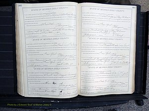 Dooly Co, GA, Marriages, Book, F, 1902-1913 pg 212-213.JPG