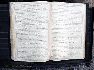 Dooly Co, GA, Marriages, Book, F, 1902-1913 pg 214-215.JPG