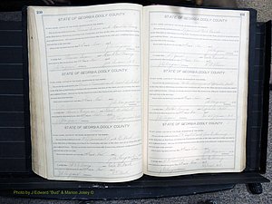 Dooly Co, GA, Marriages, Book, F, 1902-1913 pg 230-231.JPG