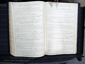 Dooly Co, GA, Marriages, Book, F, 1902-1913 pg 250-251.JPG