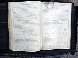 Dooly Co, GA, Marriages, Book, F, 1902-1913 pg 252-253.JPG