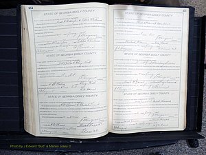 Dooly Co, GA, Marriages, Book, F, 1902-1913 pg 254-255.JPG