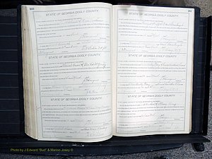 Dooly Co, GA, Marriages, Book, F, 1902-1913 pg 260-261.JPG