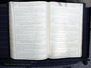 Dooly Co, GA, Marriages, Book, F, 1902-1913 pg 264-265.JPG