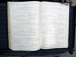 Dooly Co, GA, Marriages, Book, F, 1902-1913 pg 296-297.JPG