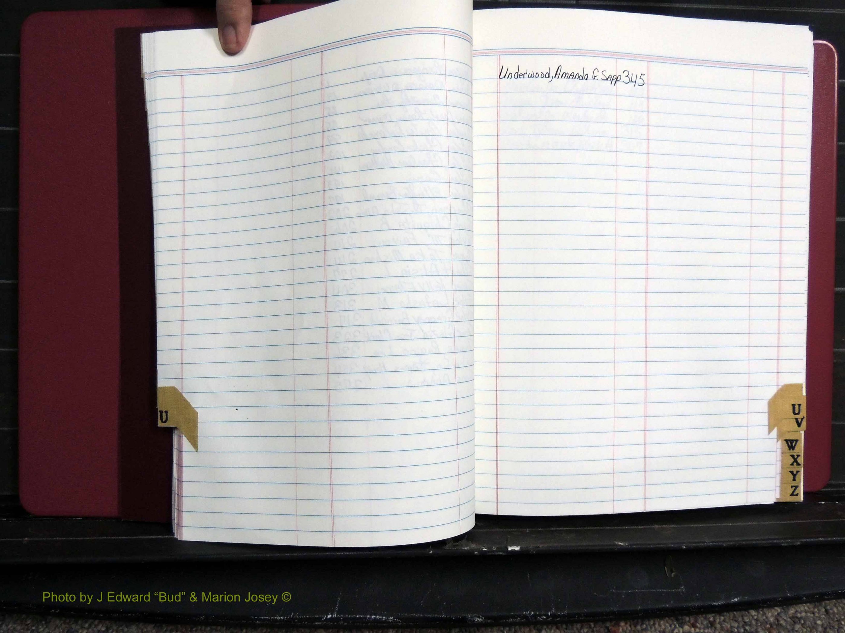 Dooly Co, GA, Marriages, Book, P, 1999-2005 Index U, Male & Female.JPG