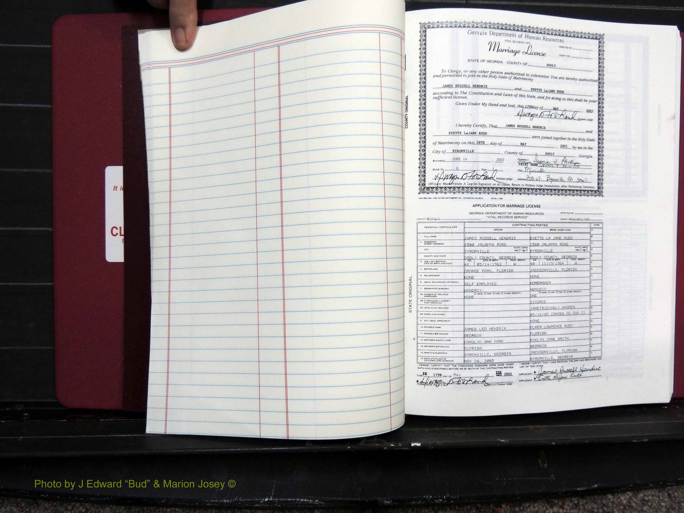 Dooly Co, GA, Marriages, Book, Q, 2005-2010 pg (129).JPG
