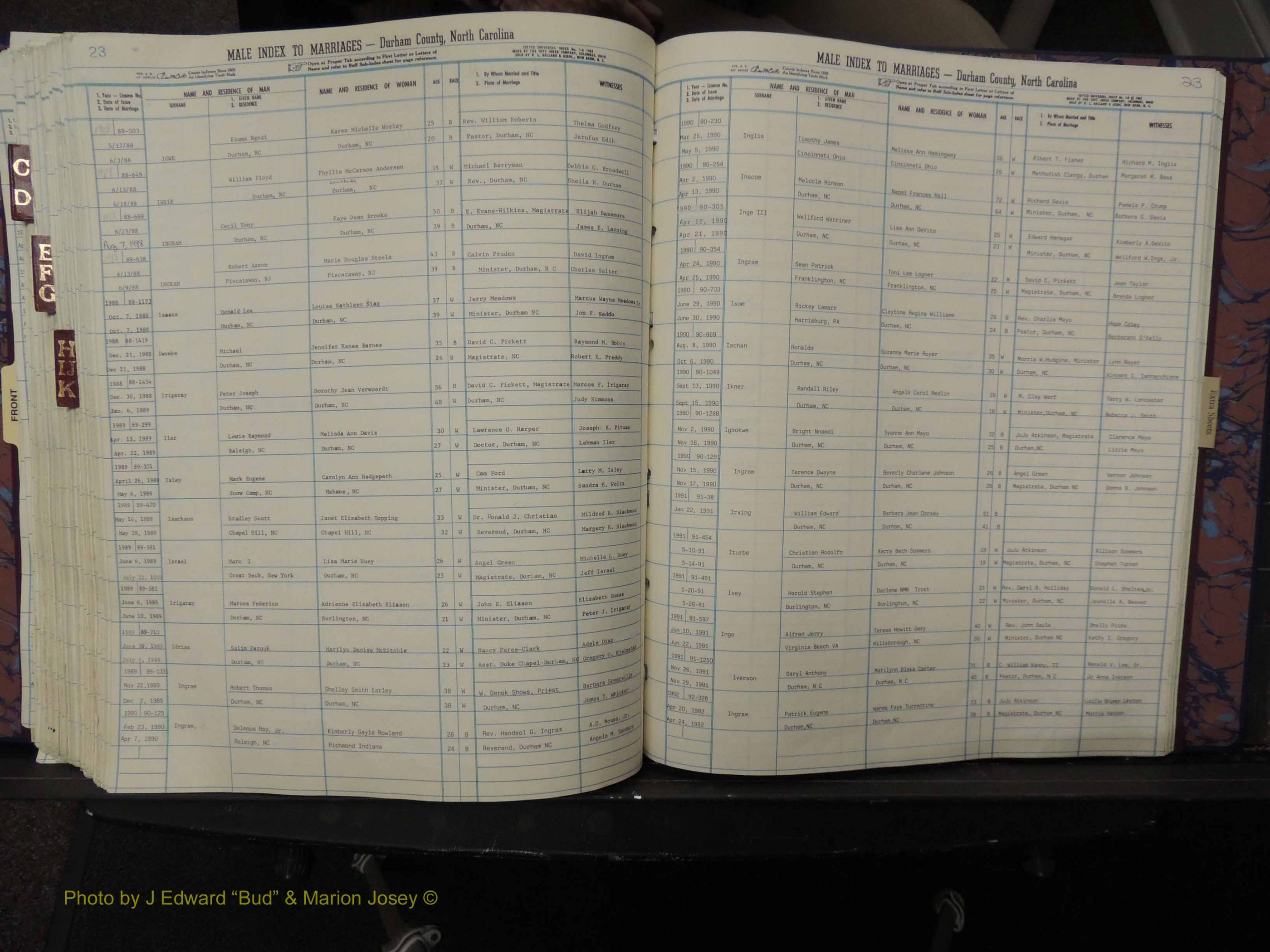 Durham Co, NC, Marriages, Male Index, A-K, 1986-1992 (287).JPG