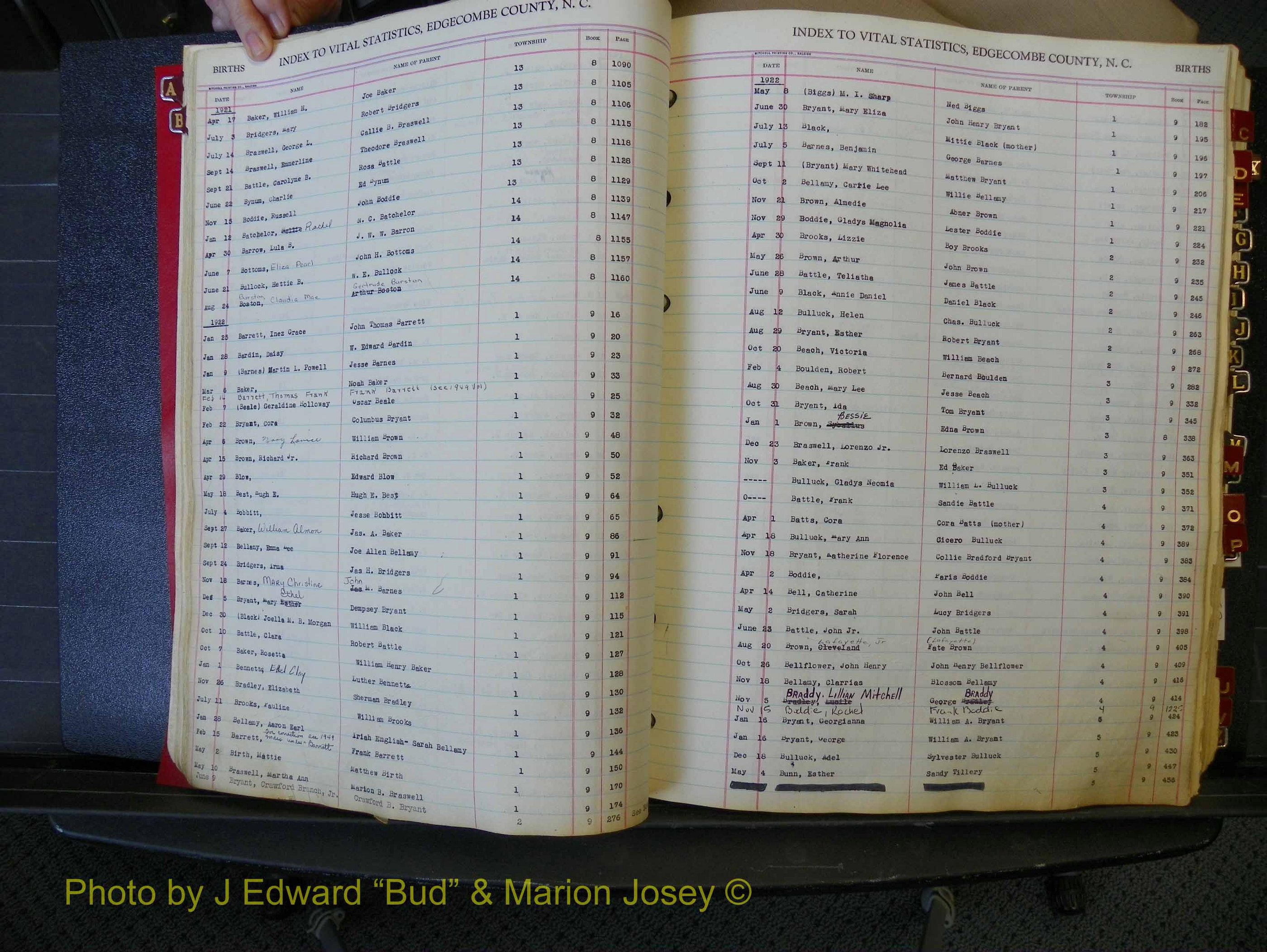 Edgecombe Births, A-Z, 1914-1933 (128).JPG