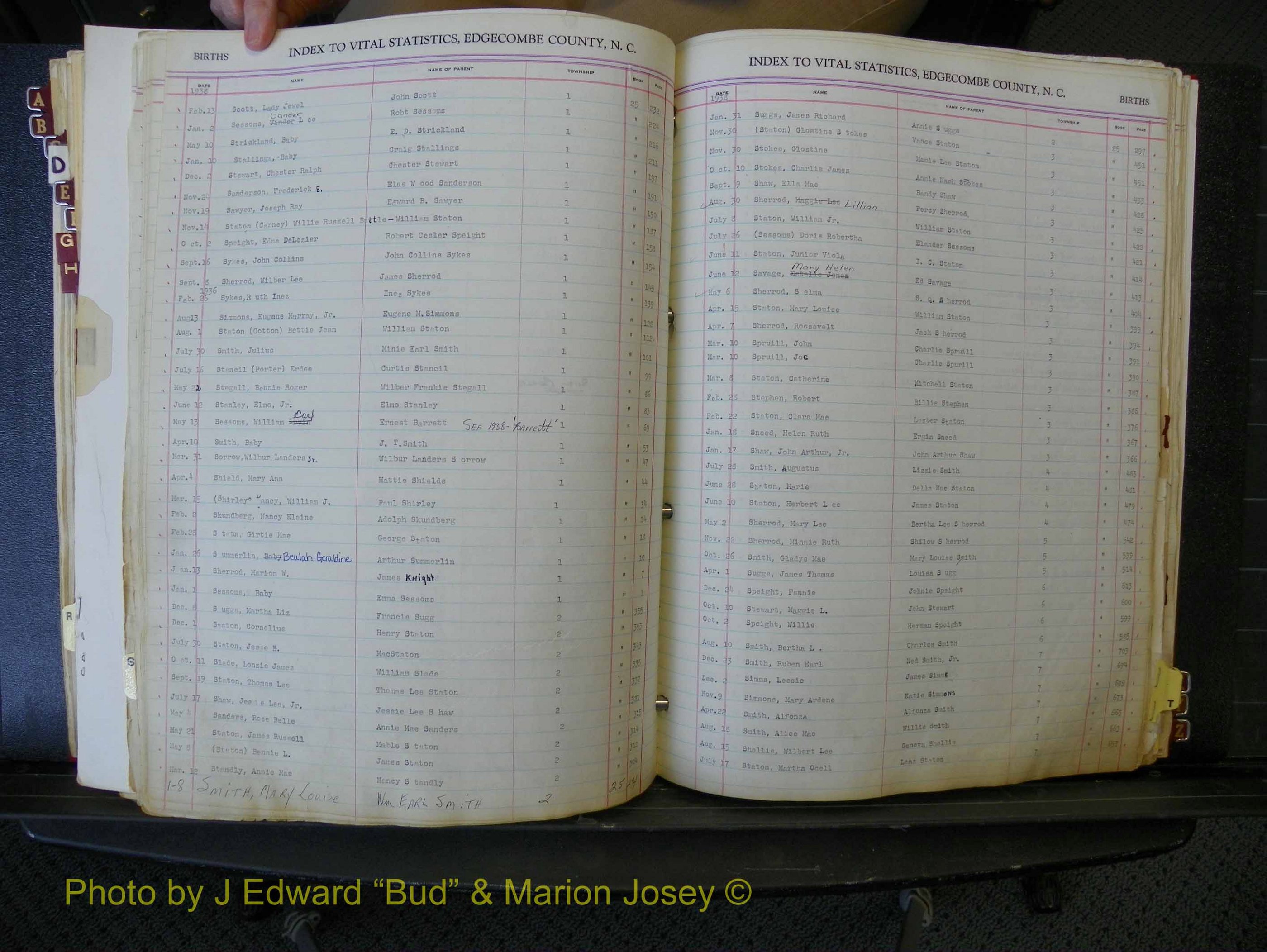 Edgecombe Births, A-Z, 1934-1949 (370).JPG
