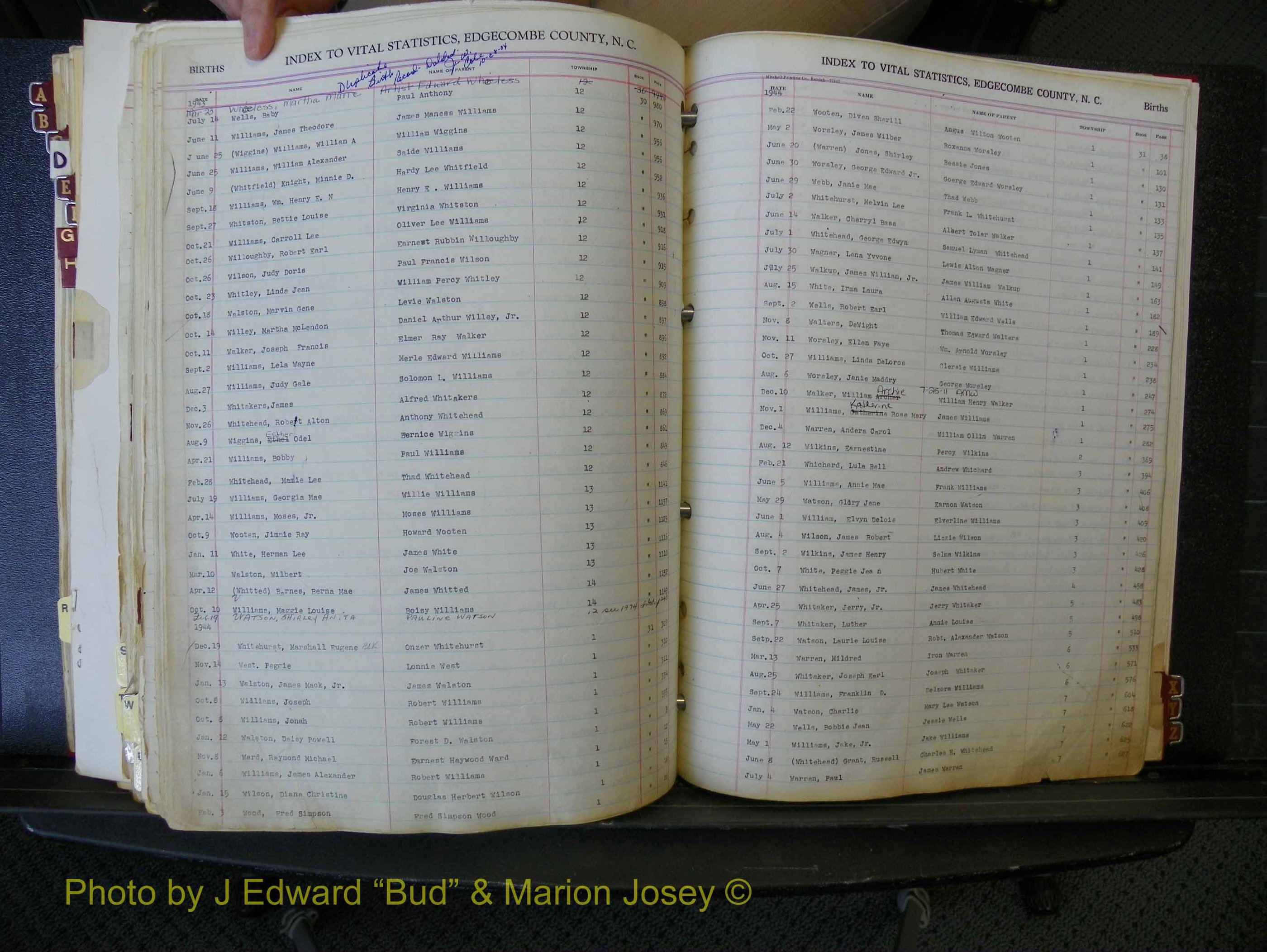 Edgecombe Births, A-Z, 1934-1949 (427).JPG