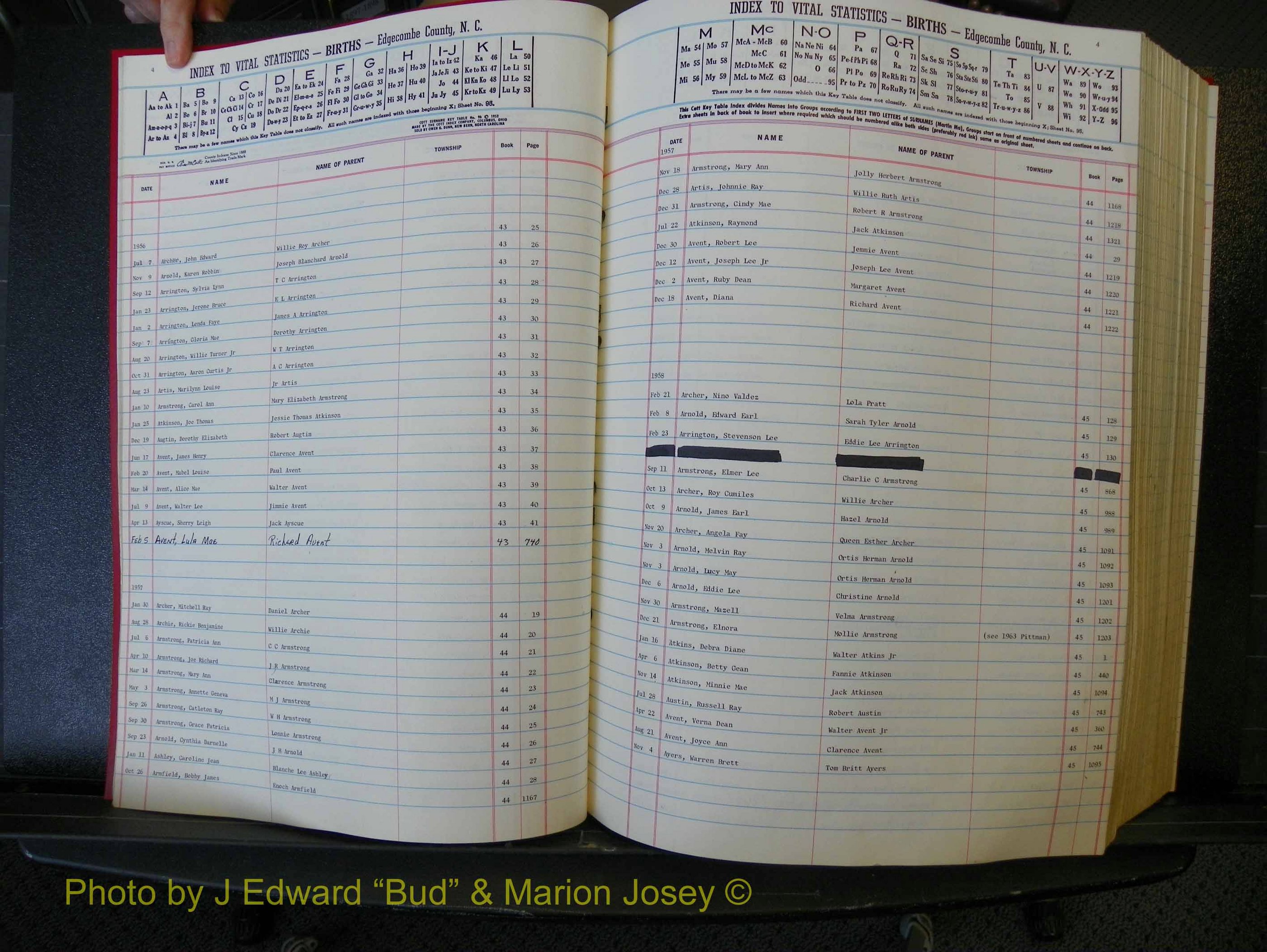 Edgecombe Births, A-Z, 1950-1964 (114).JPG
