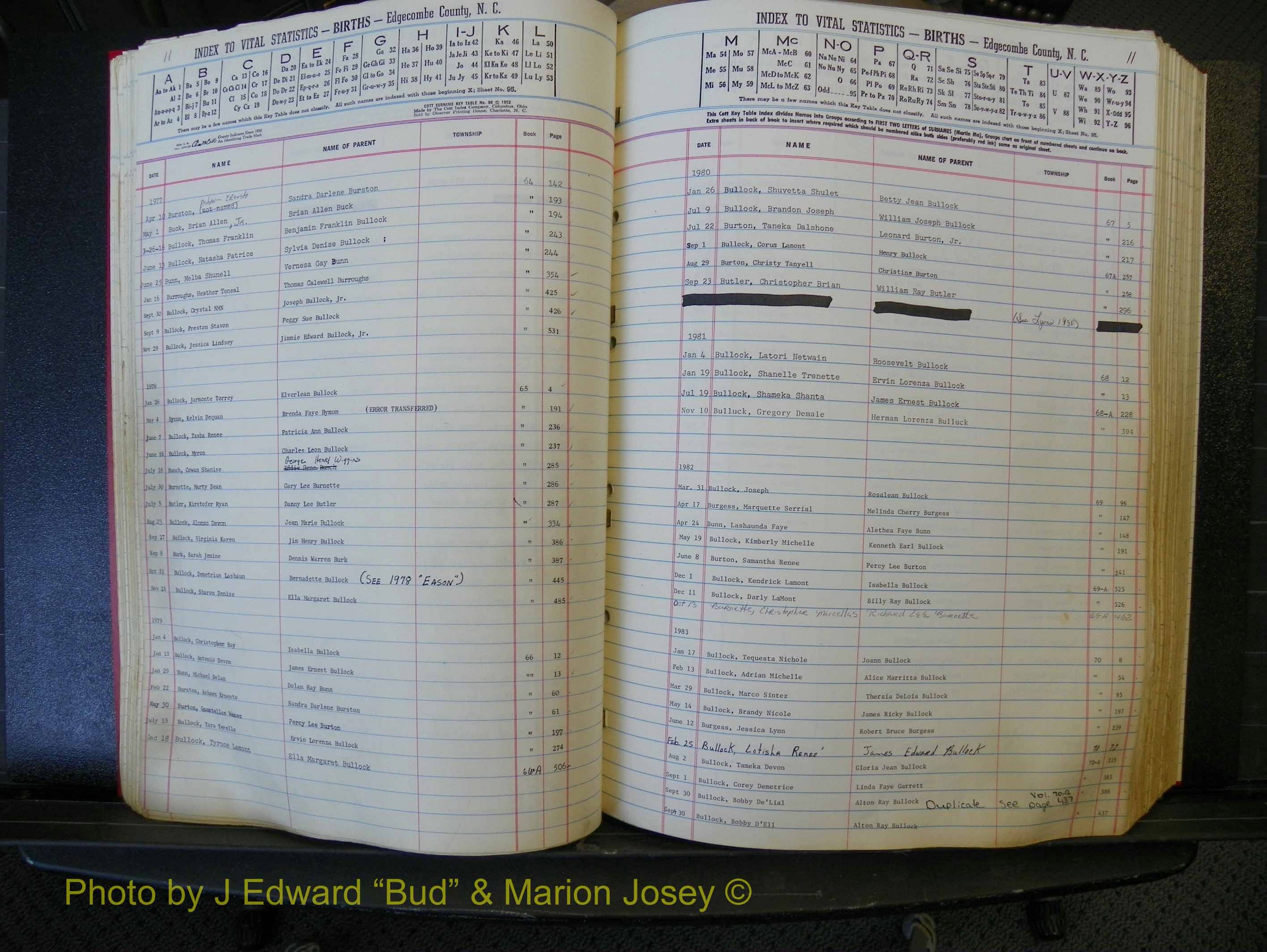 Edgecombe Births, A-Z, 1965-1990 (149).JPG