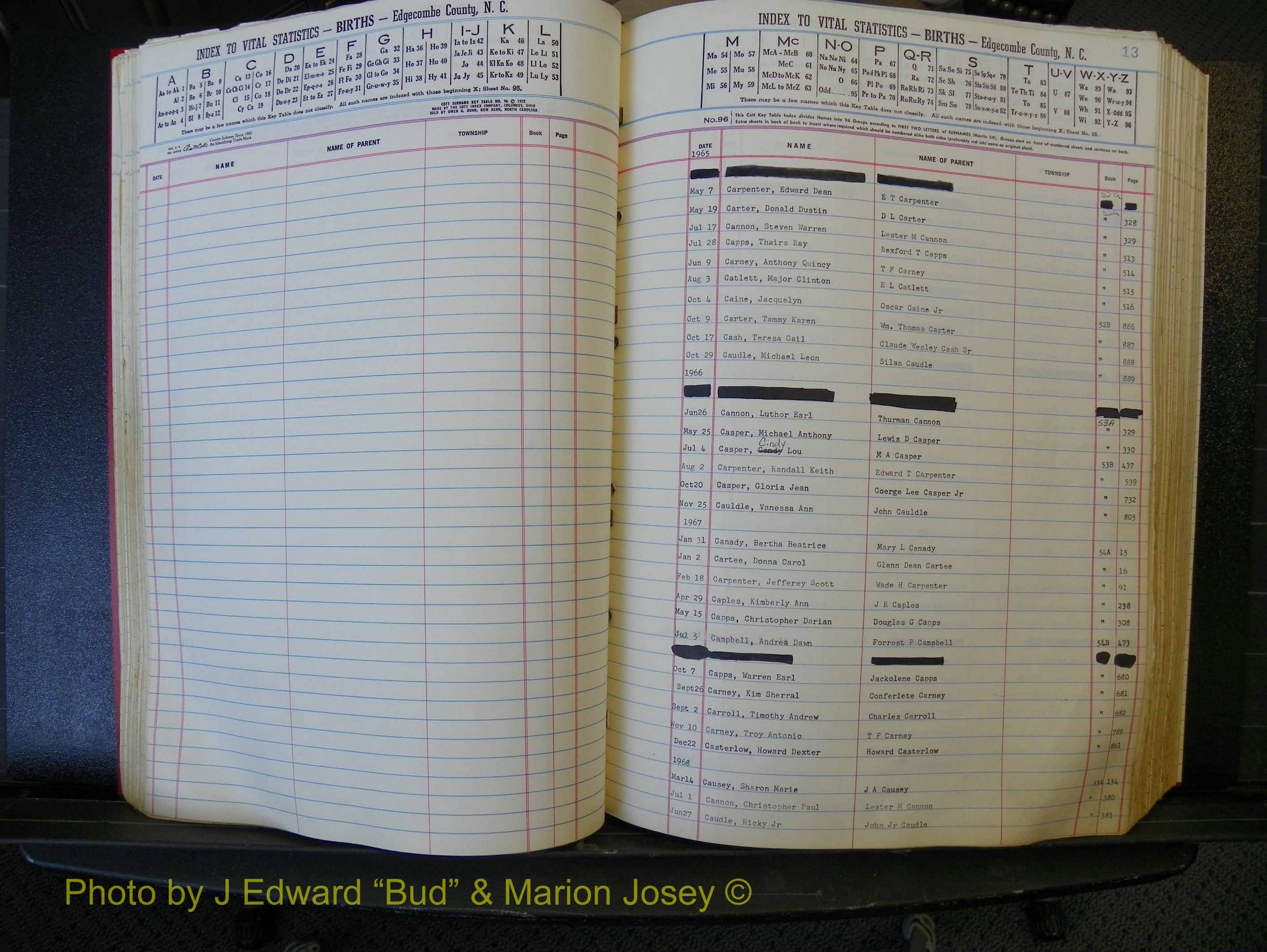 Edgecombe Births, A-Z, 1965-1990 (153).JPG