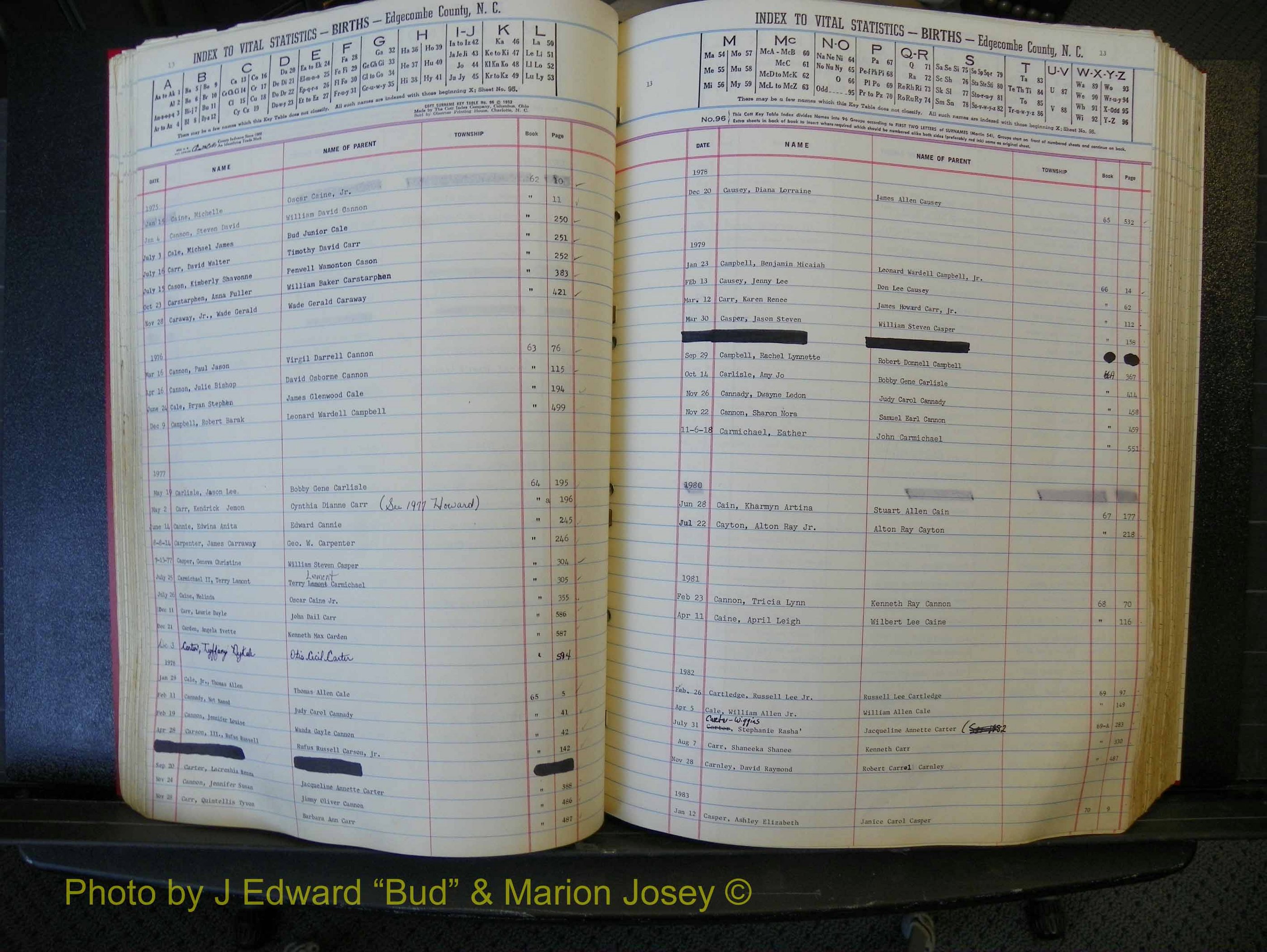 Edgecombe Births, A-Z, 1965-1990 (155).JPG
