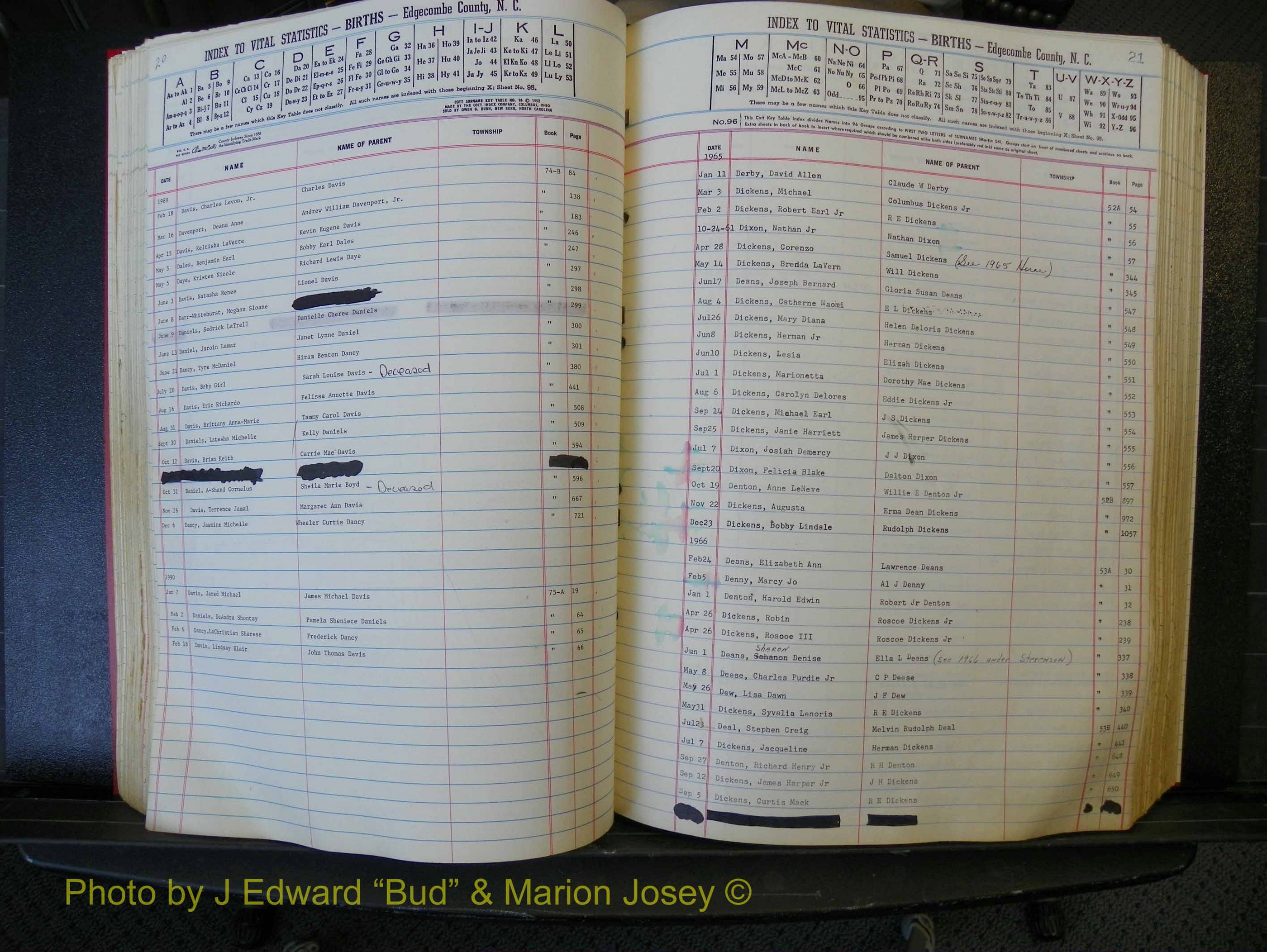 Edgecombe Births, A-Z, 1965-1990 (180).JPG