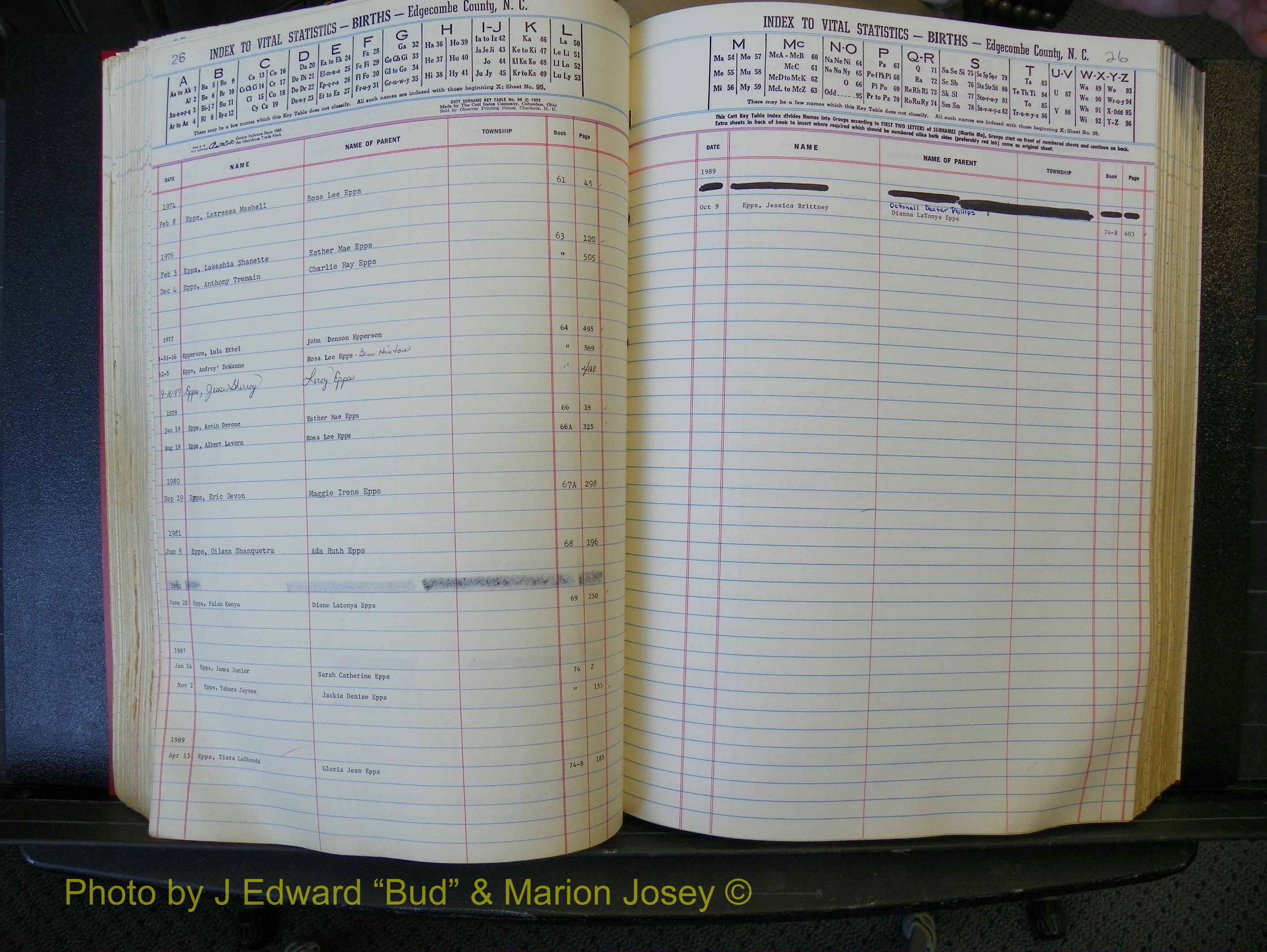 Edgecombe Births, A-Z, 1965-1990 (200).JPG