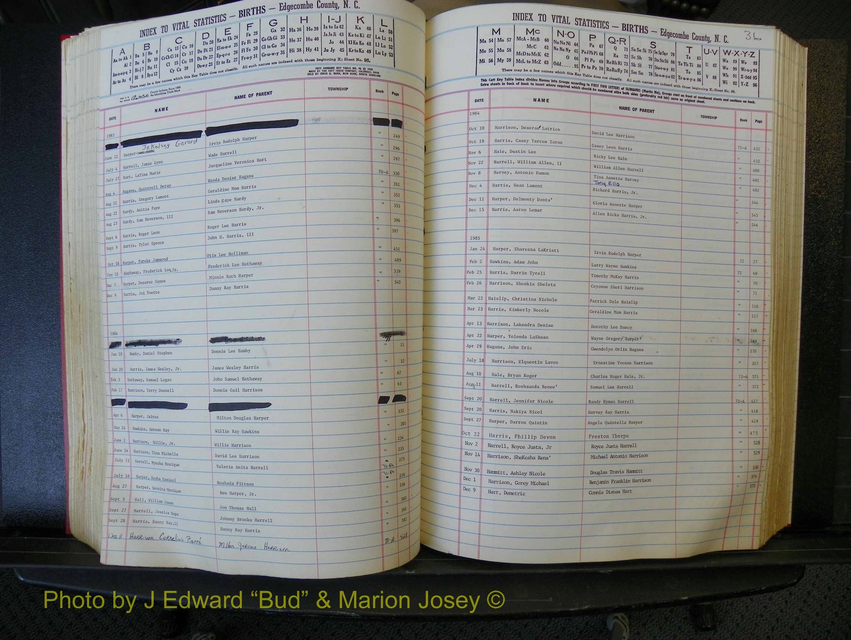 Edgecombe Births, A-Z, 1965-1990 (234).JPG