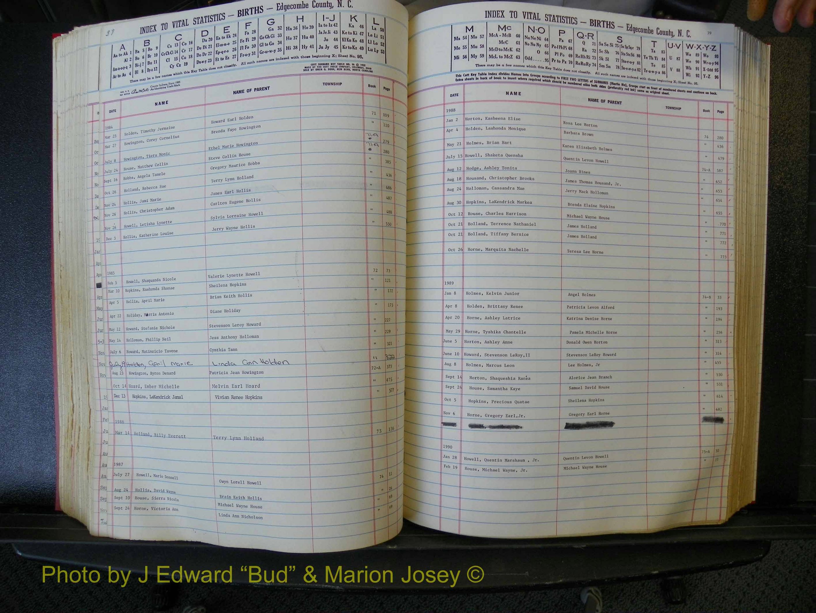 Edgecombe Births, A-Z, 1965-1990 (251).JPG