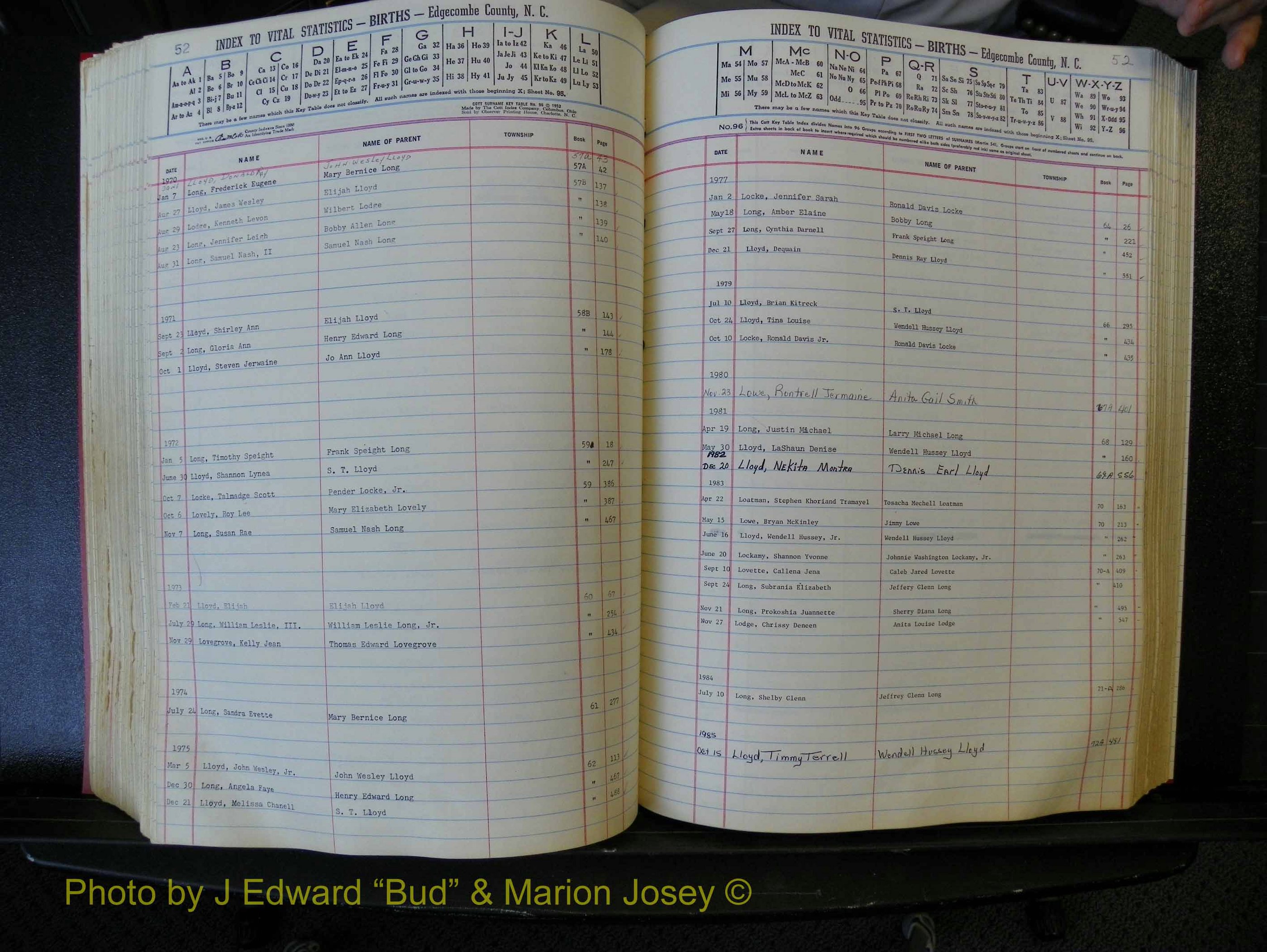 Edgecombe Births, A-Z, 1965-1990 (294).JPG