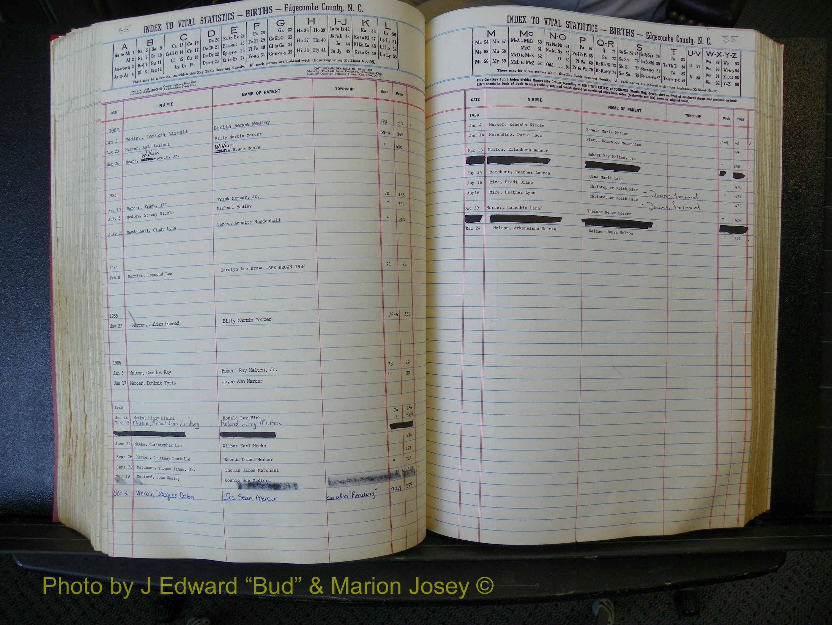 Edgecombe Births, A-Z, 1965-1990 (307).JPG