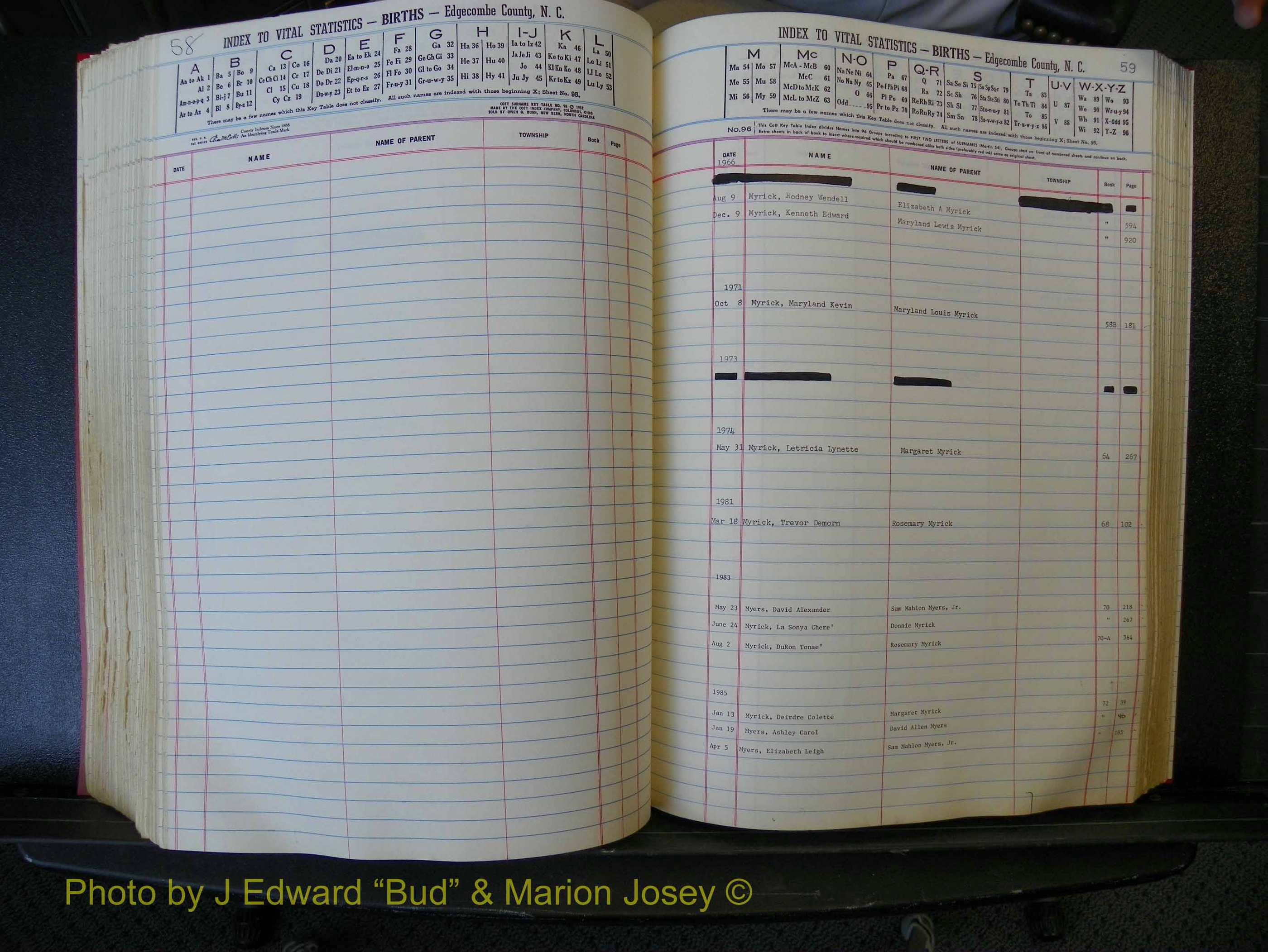 Edgecombe Births, A-Z, 1965-1990 (319).JPG