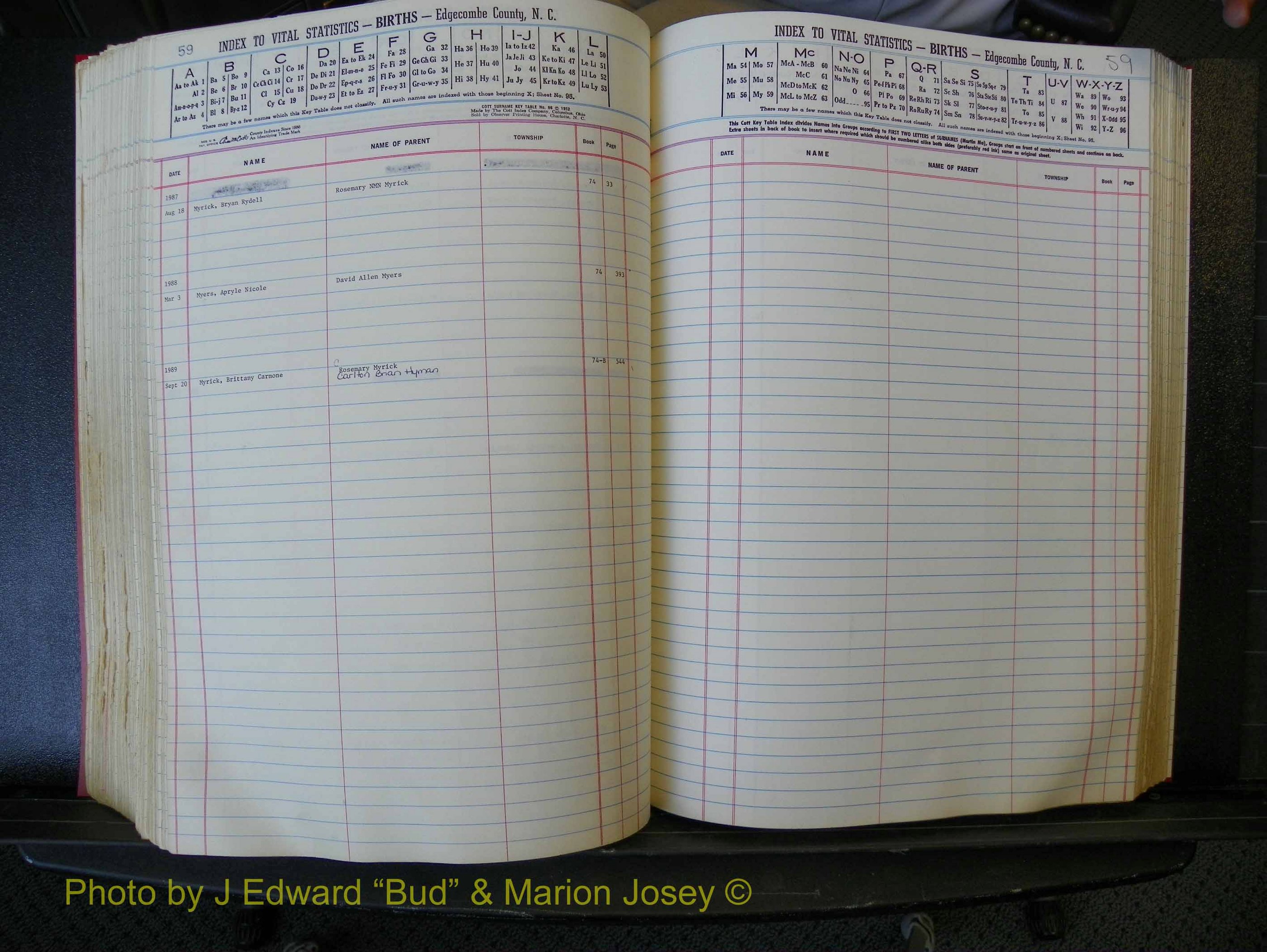 Edgecombe Births, A-Z, 1965-1990 (320).JPG