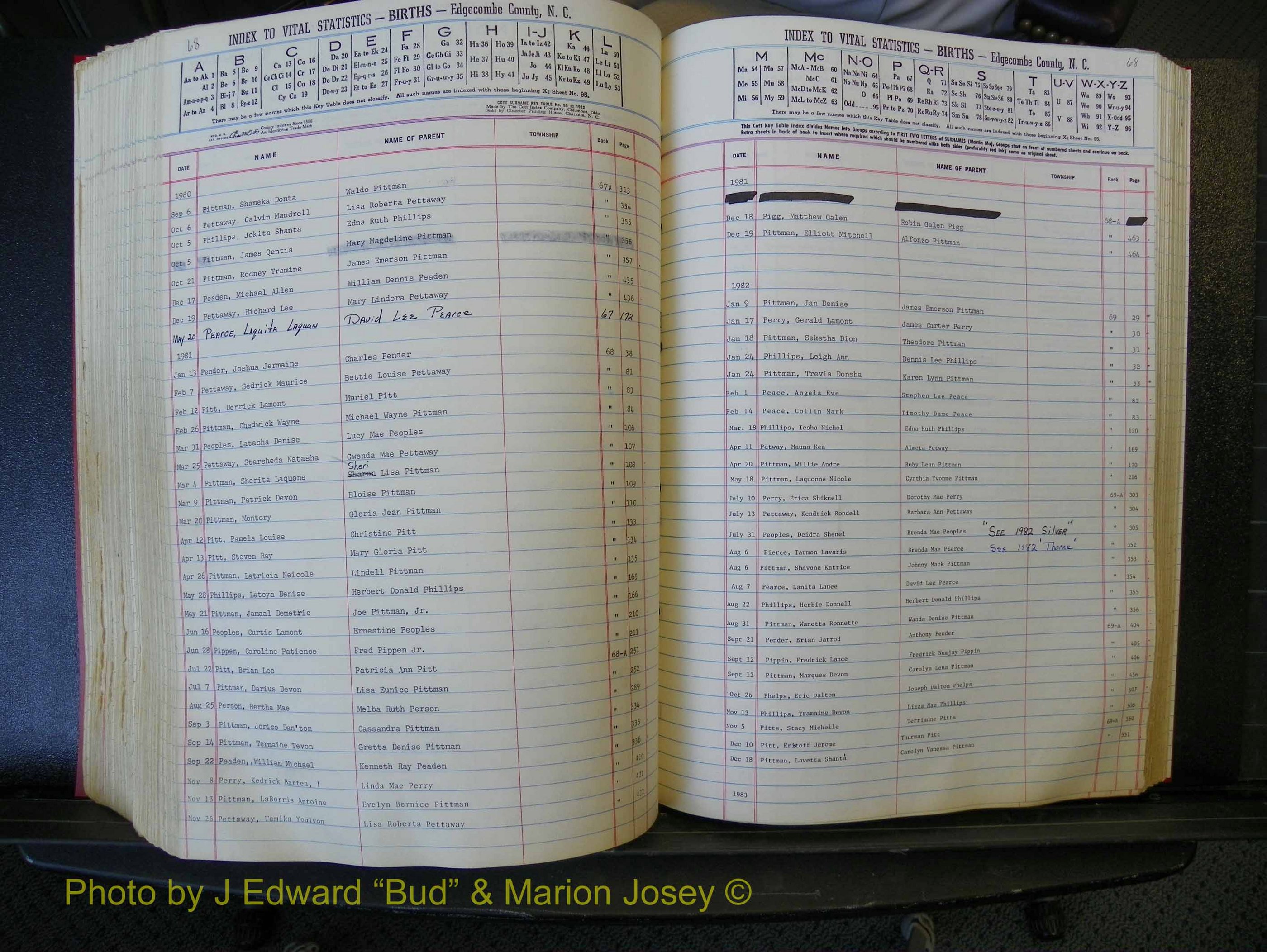 Edgecombe Births, A-Z, 1965-1990 (352).JPG