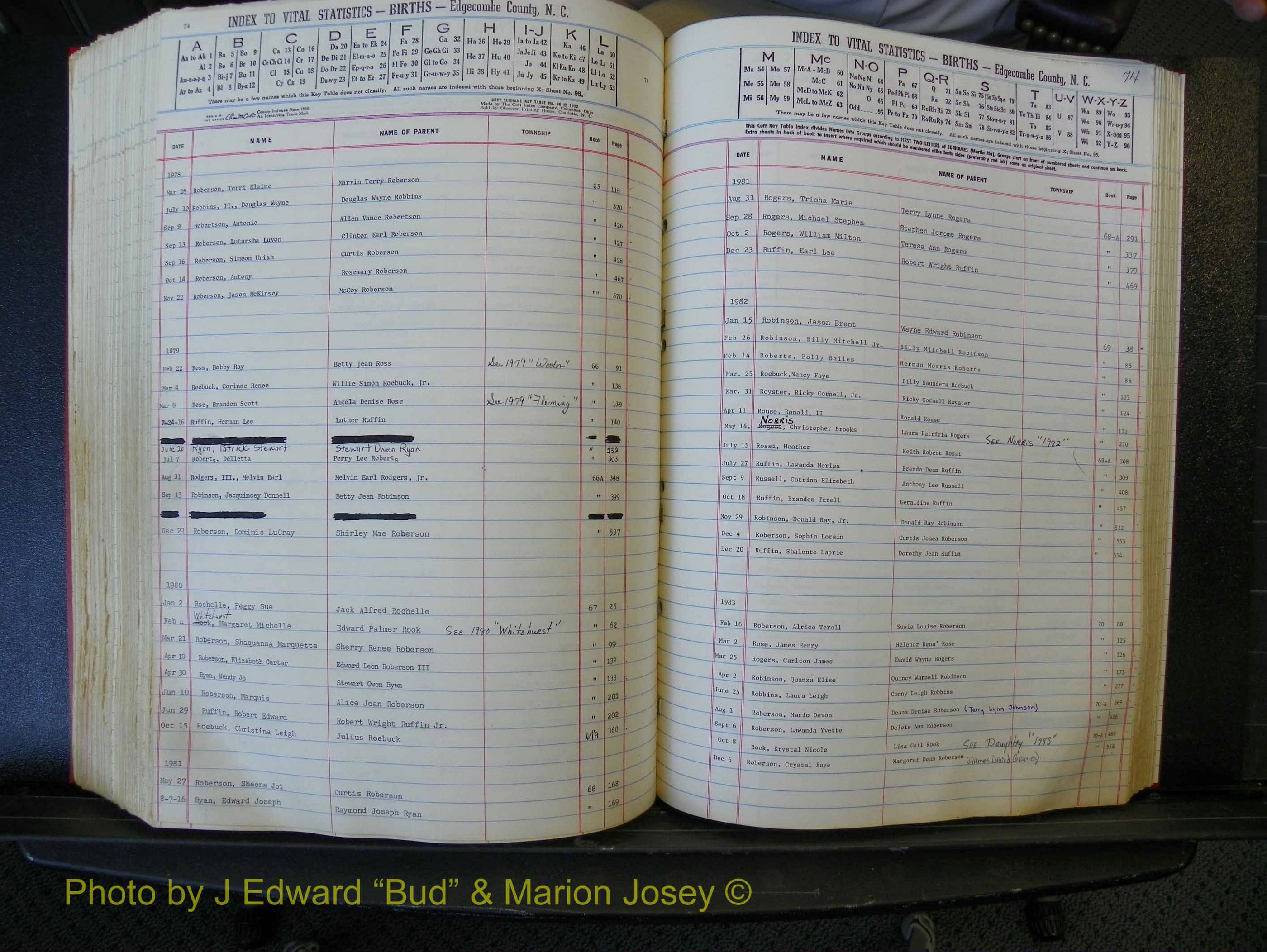Edgecombe Births, A-Z, 1965-1990 (374).JPG