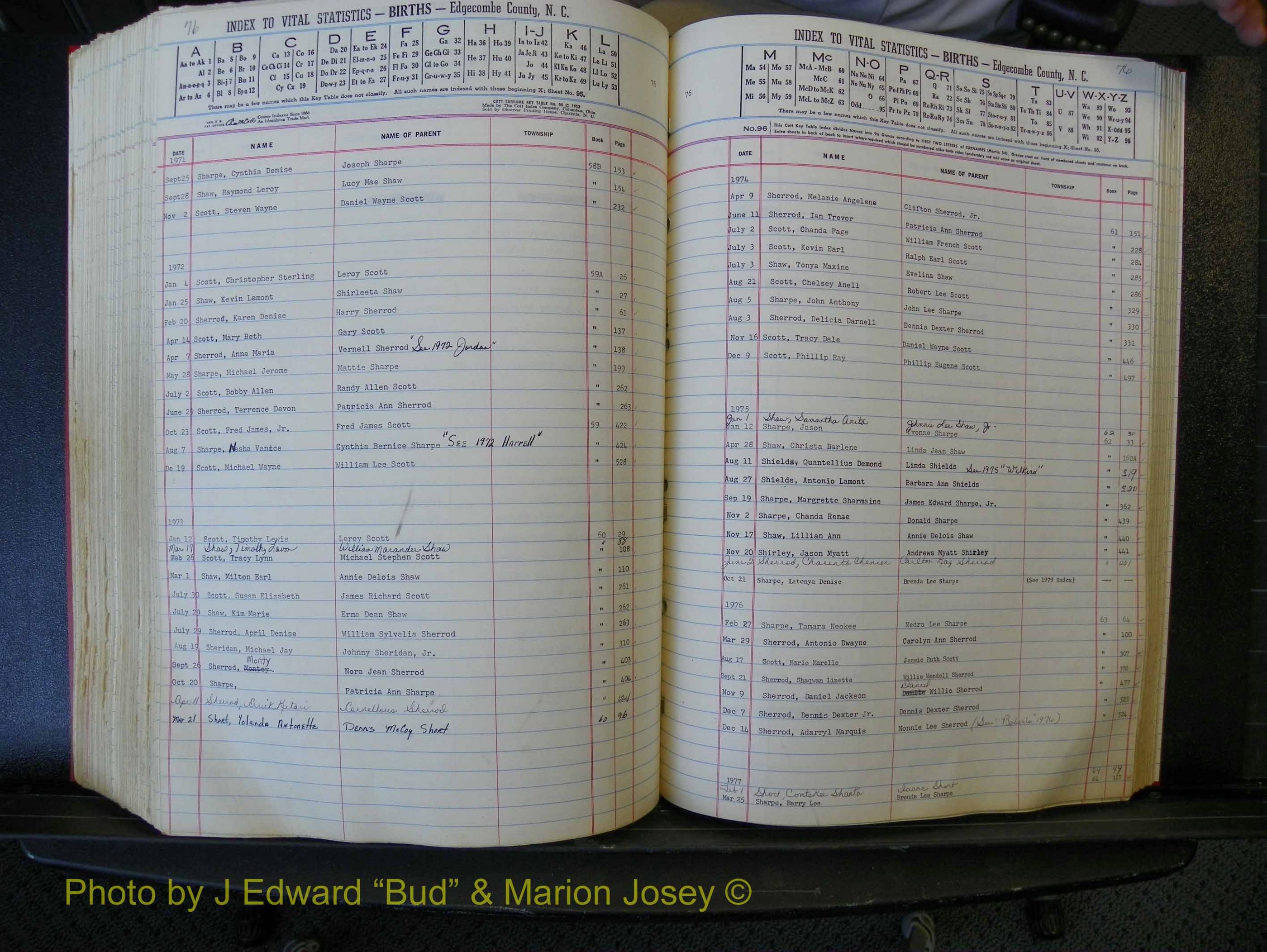 Edgecombe Births, A-Z, 1965-1990 (383).JPG