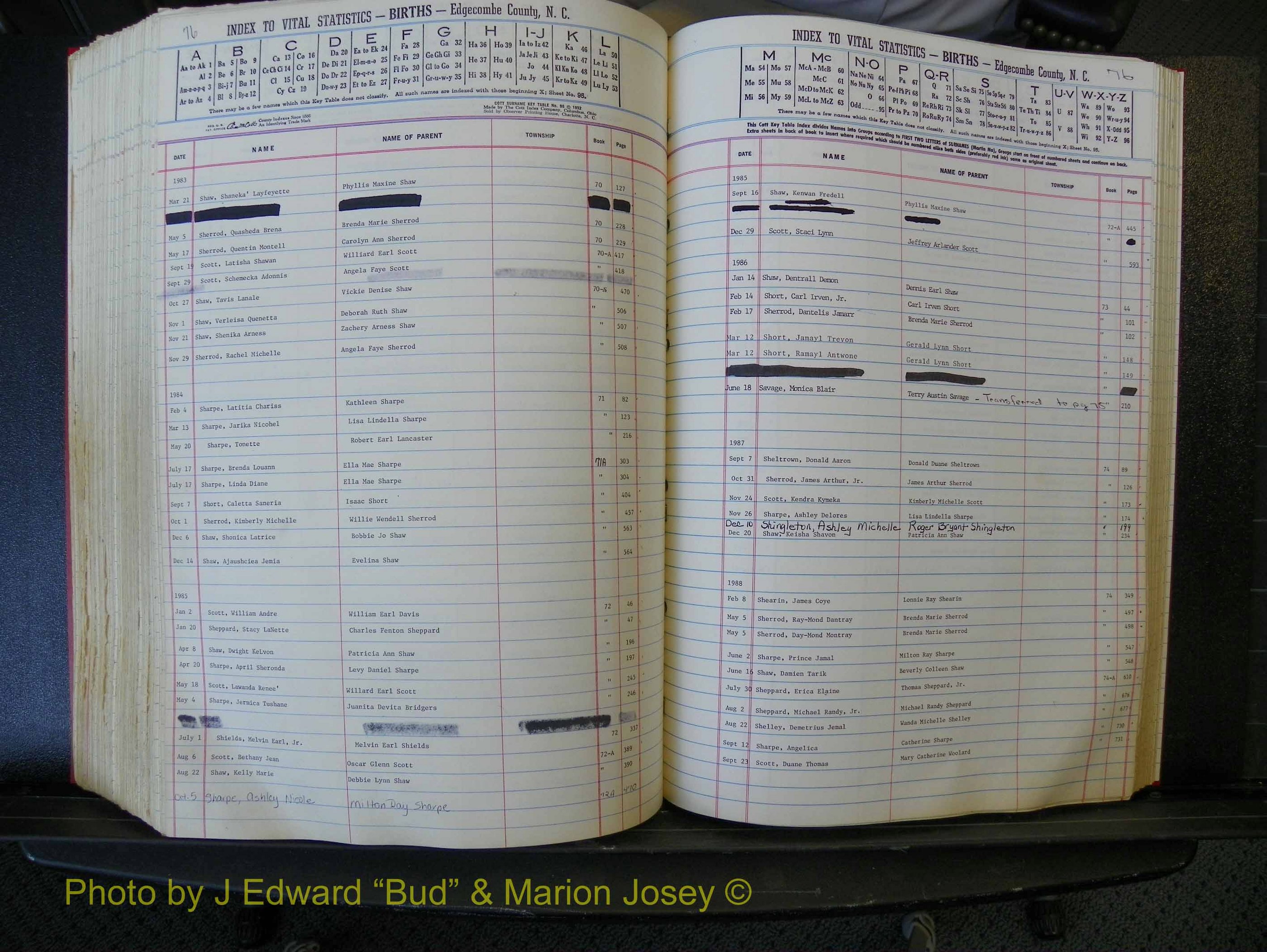 Edgecombe Births, A-Z, 1965-1990 (385).JPG