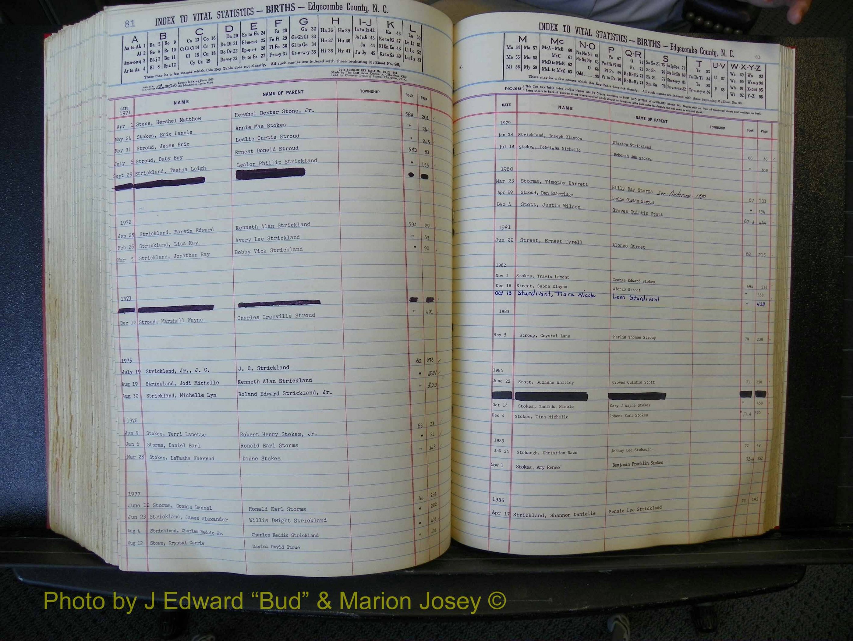 Edgecombe Births, A-Z, 1965-1990 (404).JPG