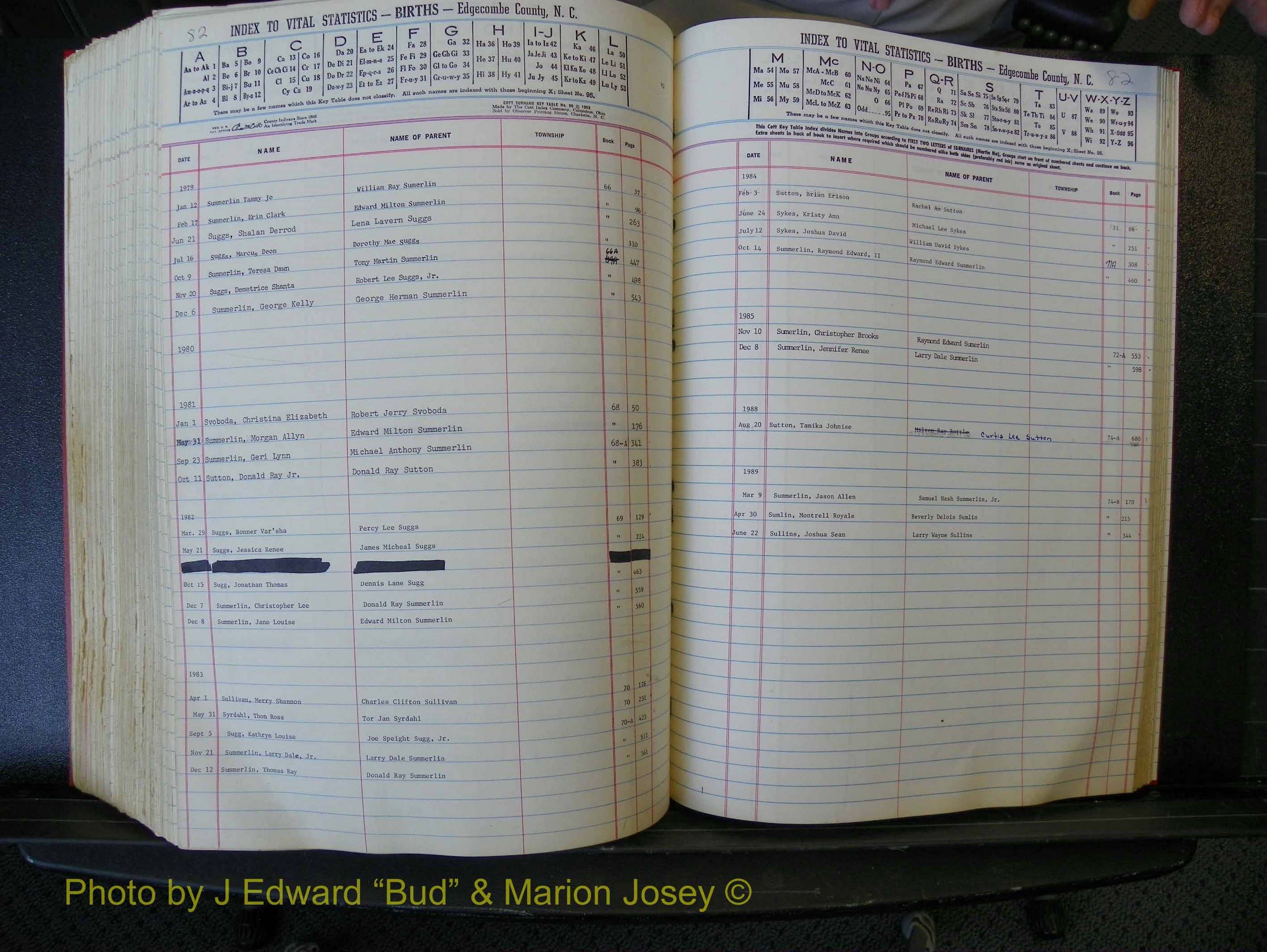 Edgecombe Births, A-Z, 1965-1990 (408).JPG